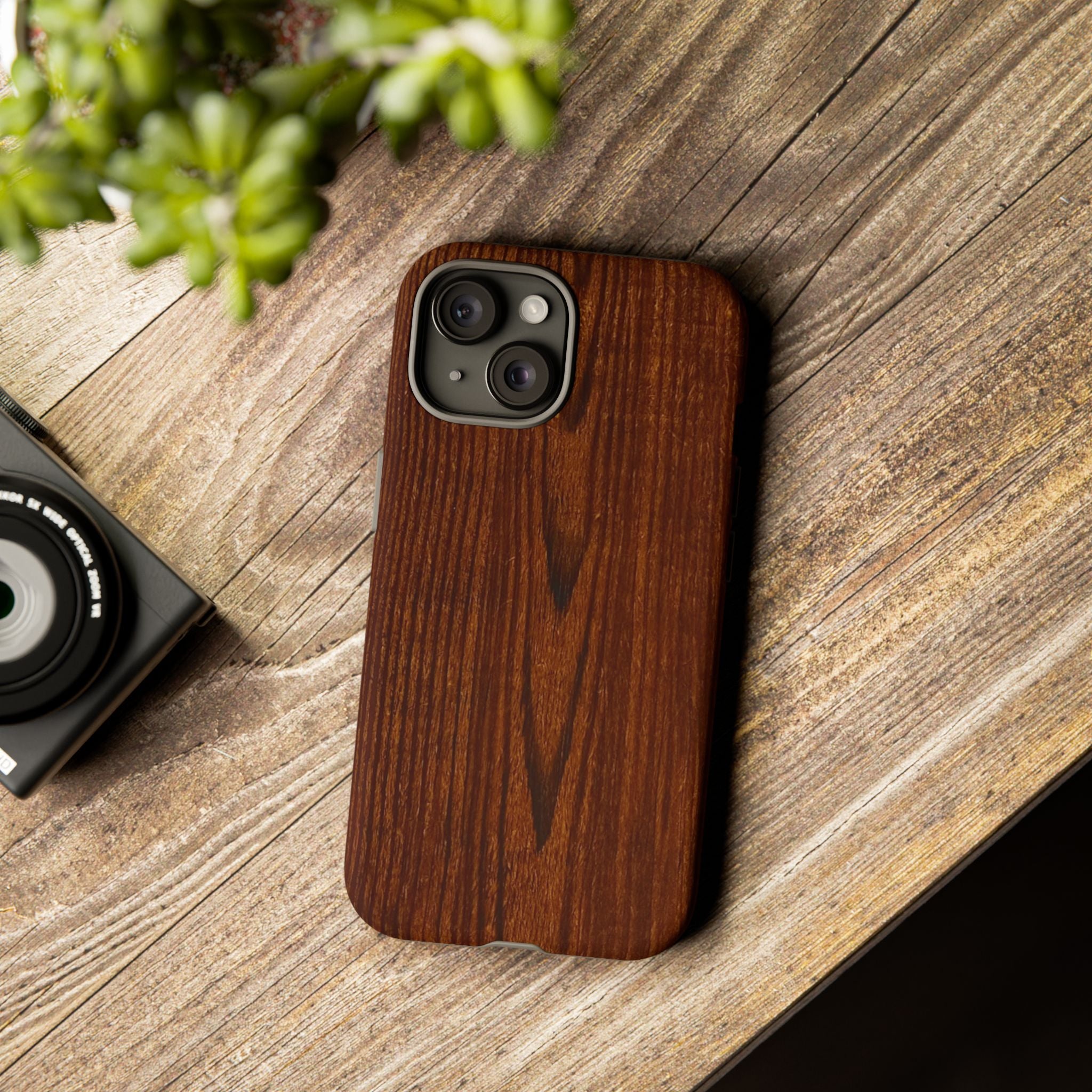 Tough Phone Case in Wooden Design by Studio Blitz
