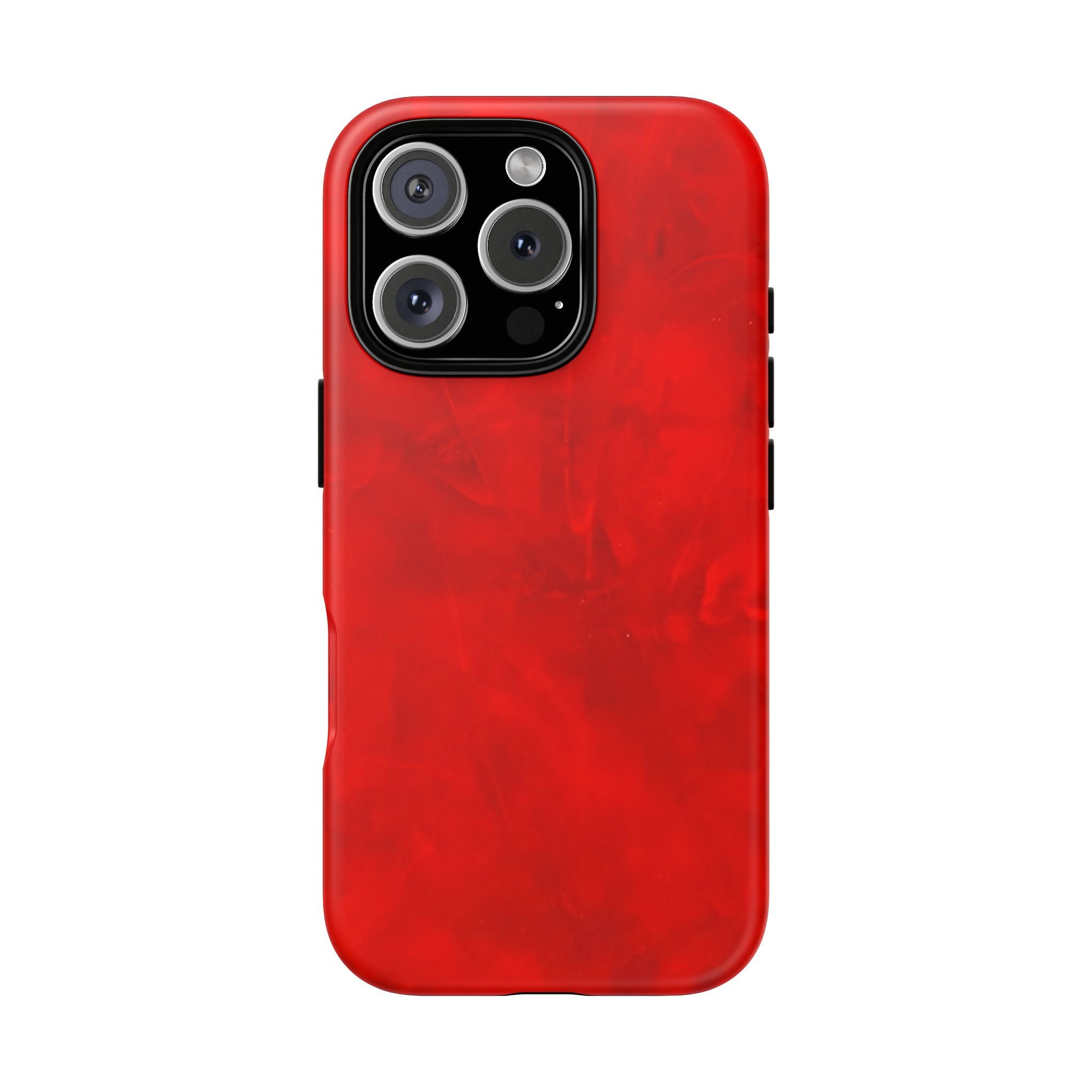 Tough Phone Case with Red Leather Look by Studio Blitz