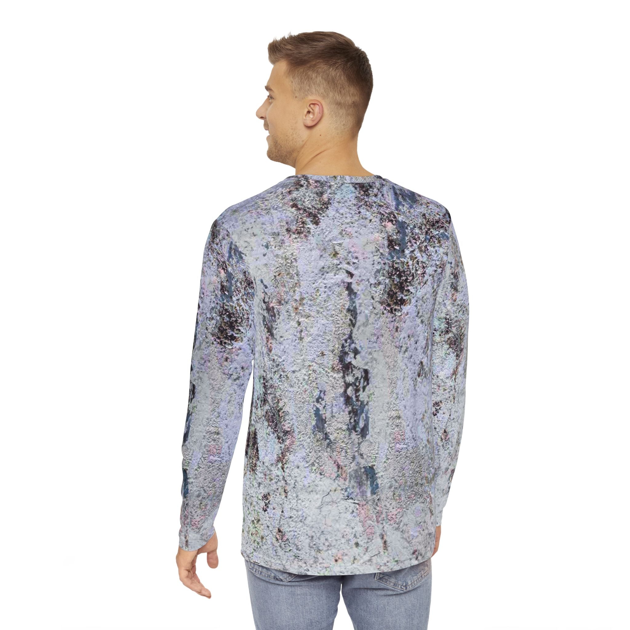 Men's Long Sleeve Shirt - Eye-Catching Abstract Art by Studio Blitz