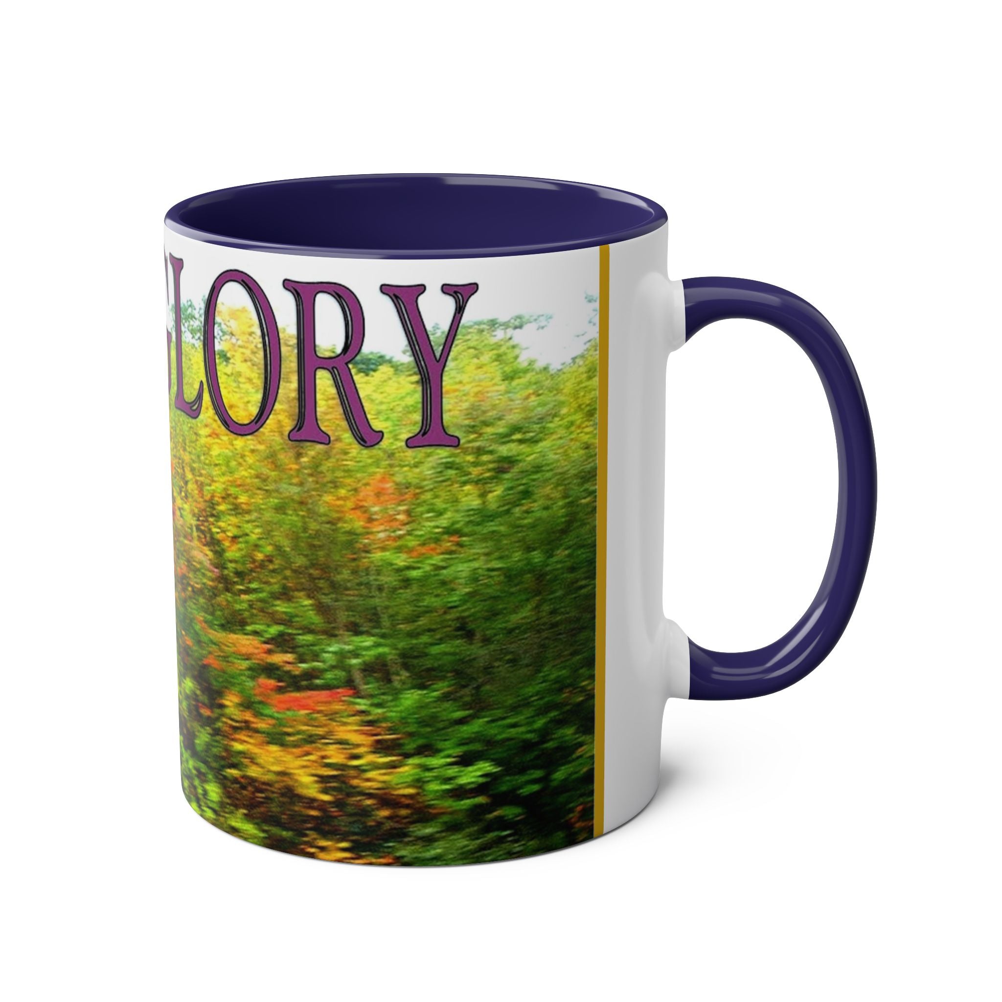 Autumn Vibes Two-Tone Coffee Mug, 11oz - Studio Blitz Design