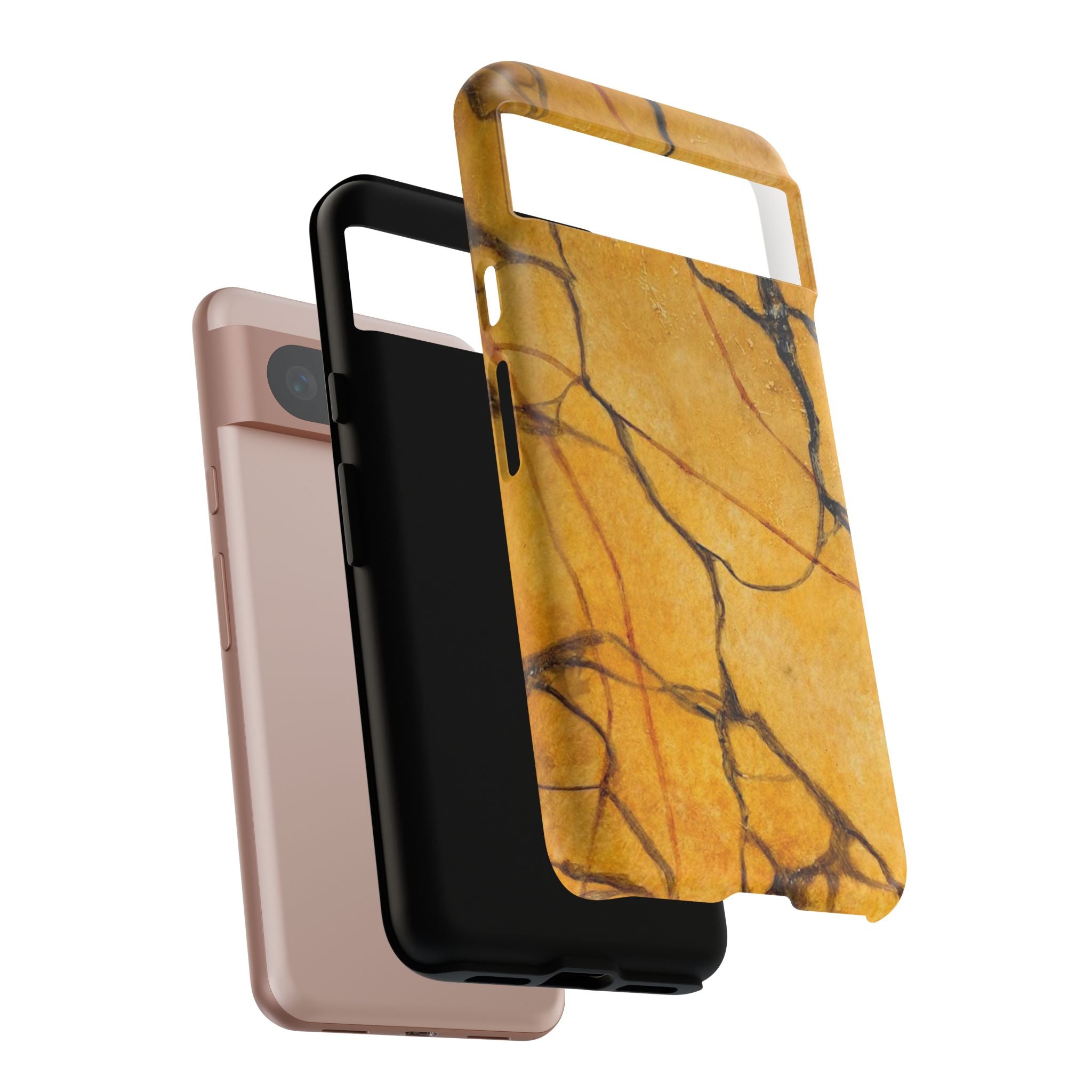 Sexy Gold Marbleized Phone Cases designed by Studio Blitz