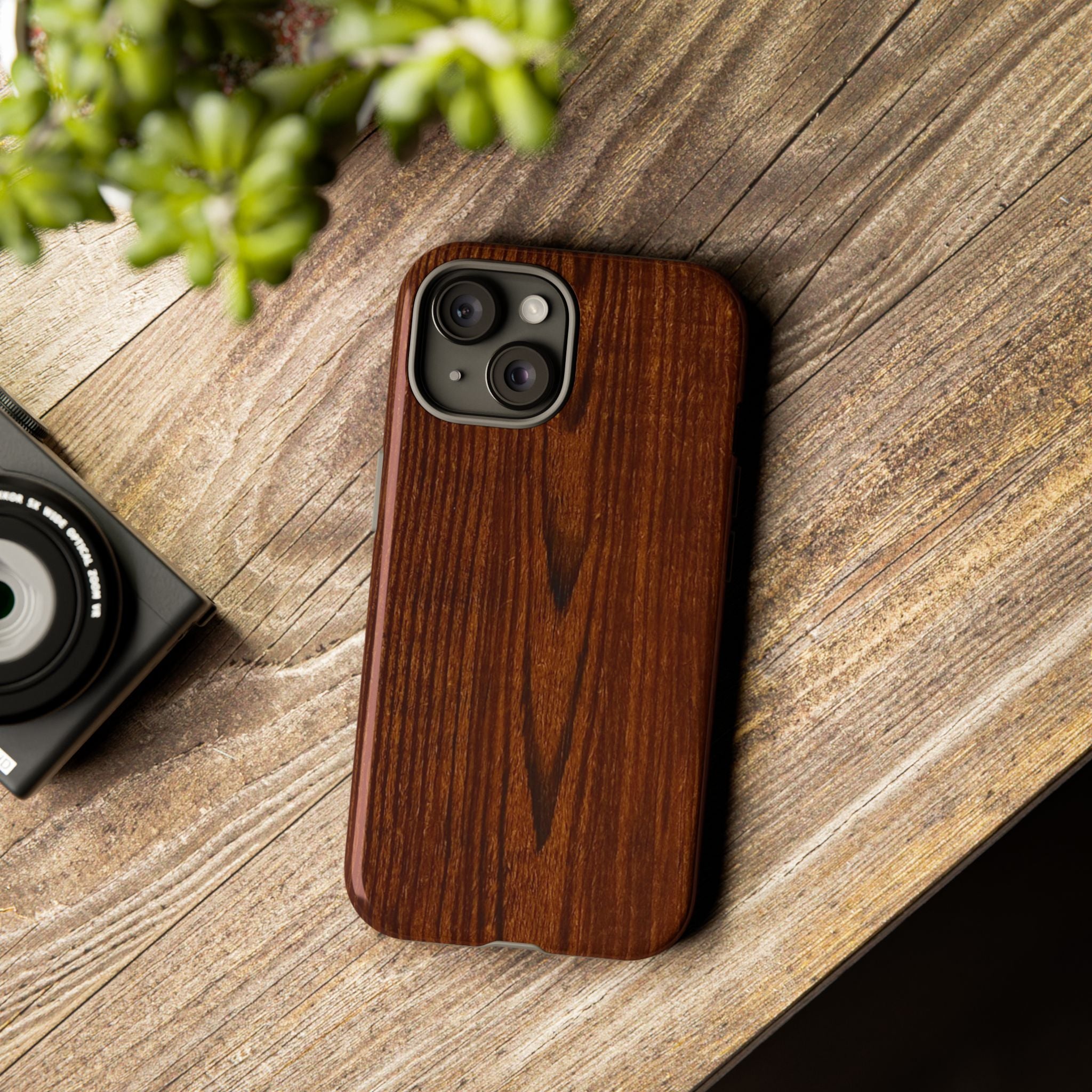 Tough Phone Case in Wooden Design by Studio Blitz