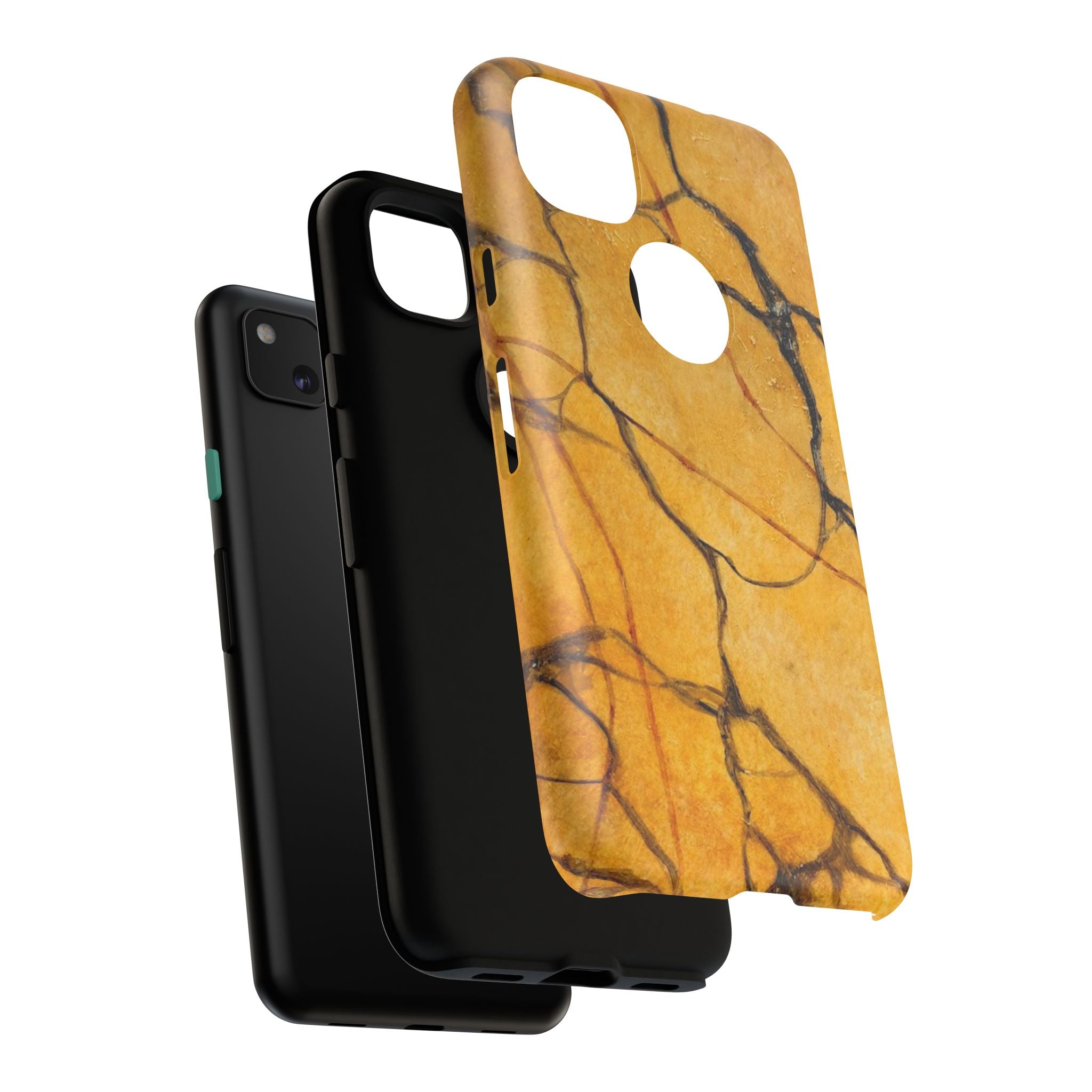 Sexy Gold Marbleized Phone Cases designed by Studio Blitz