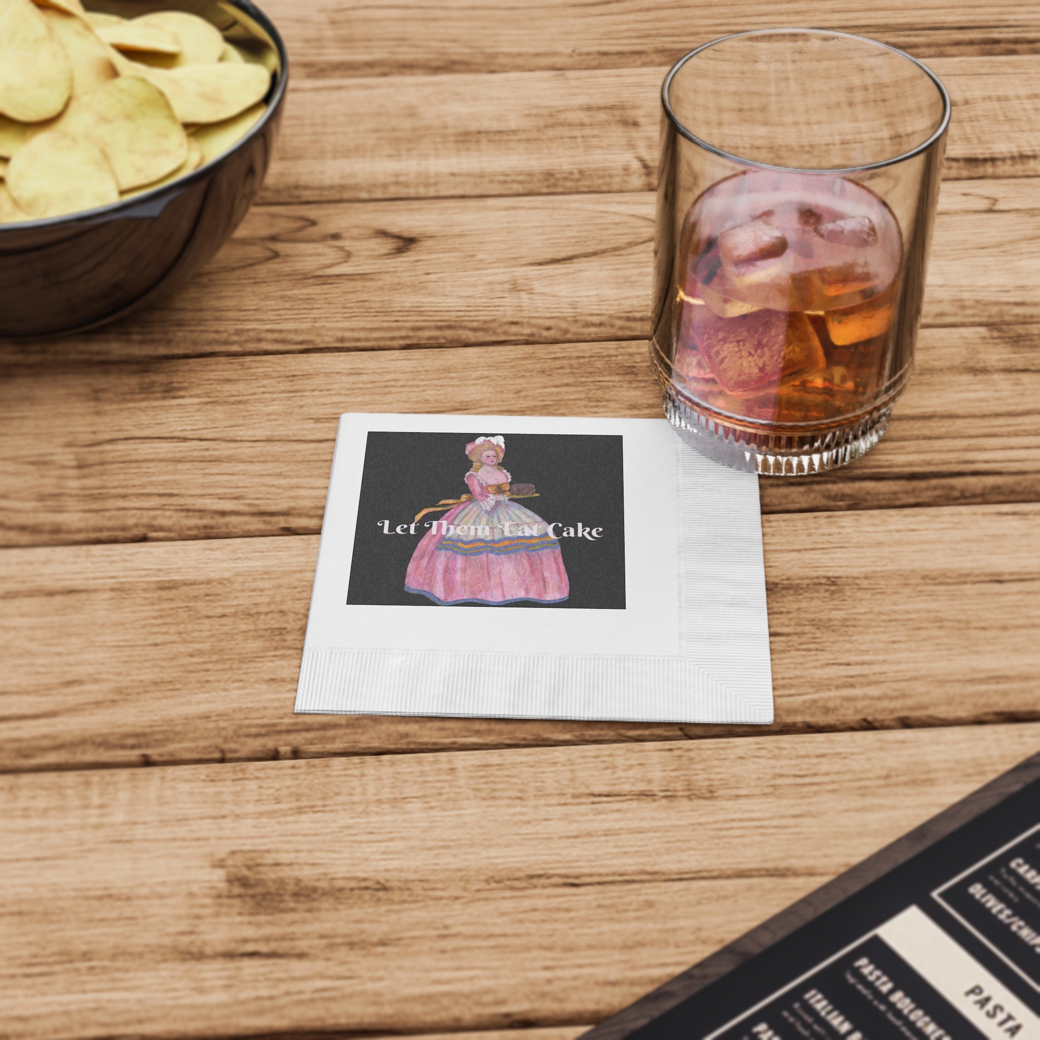Napkins - Elegant 'Let Them Eat Cake' Design by Studio Blitz