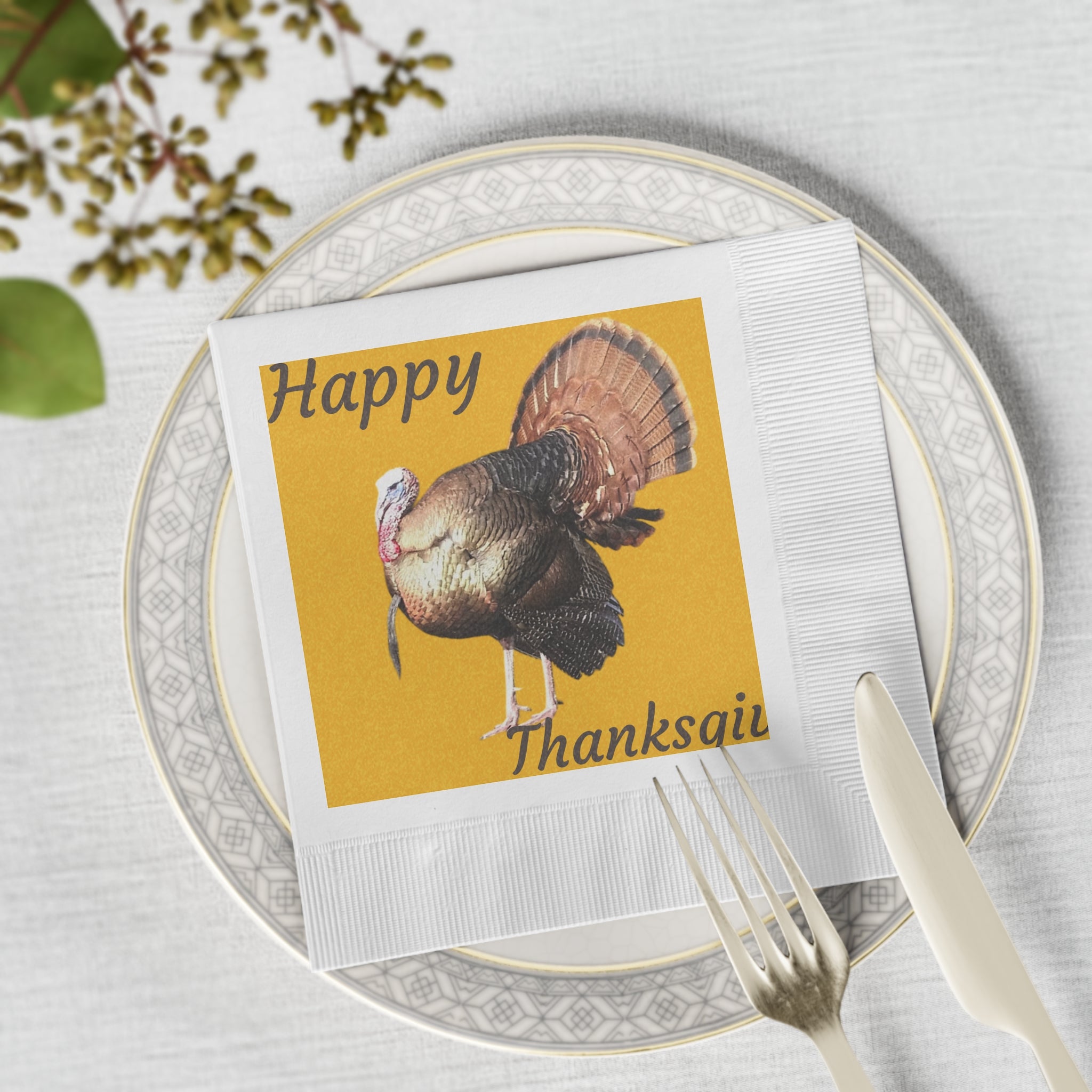 Napkins for a Festive Thanksgiving  by Studio Blitz