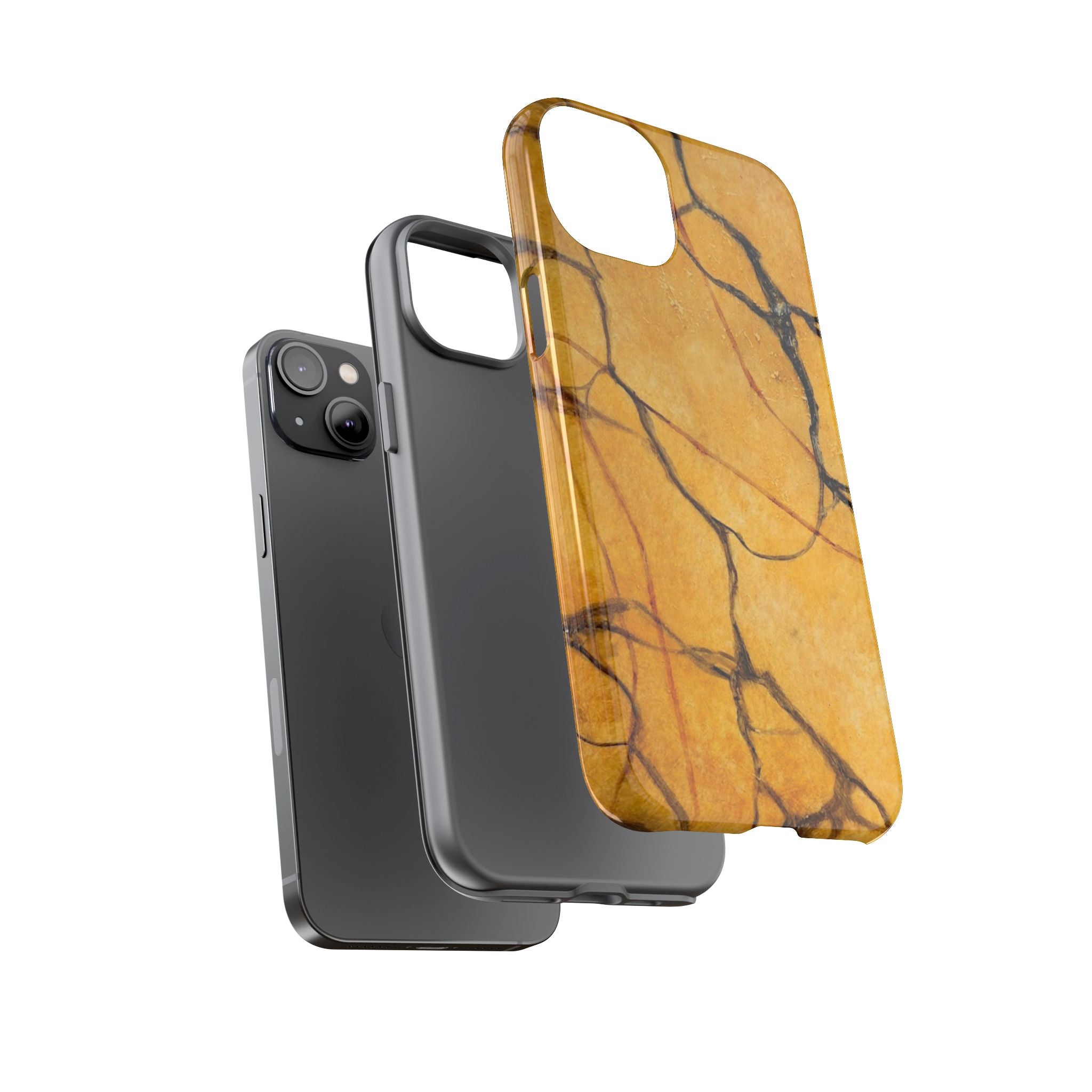 Sexy Gold Marbleized Phone Cases designed by Studio Blitz