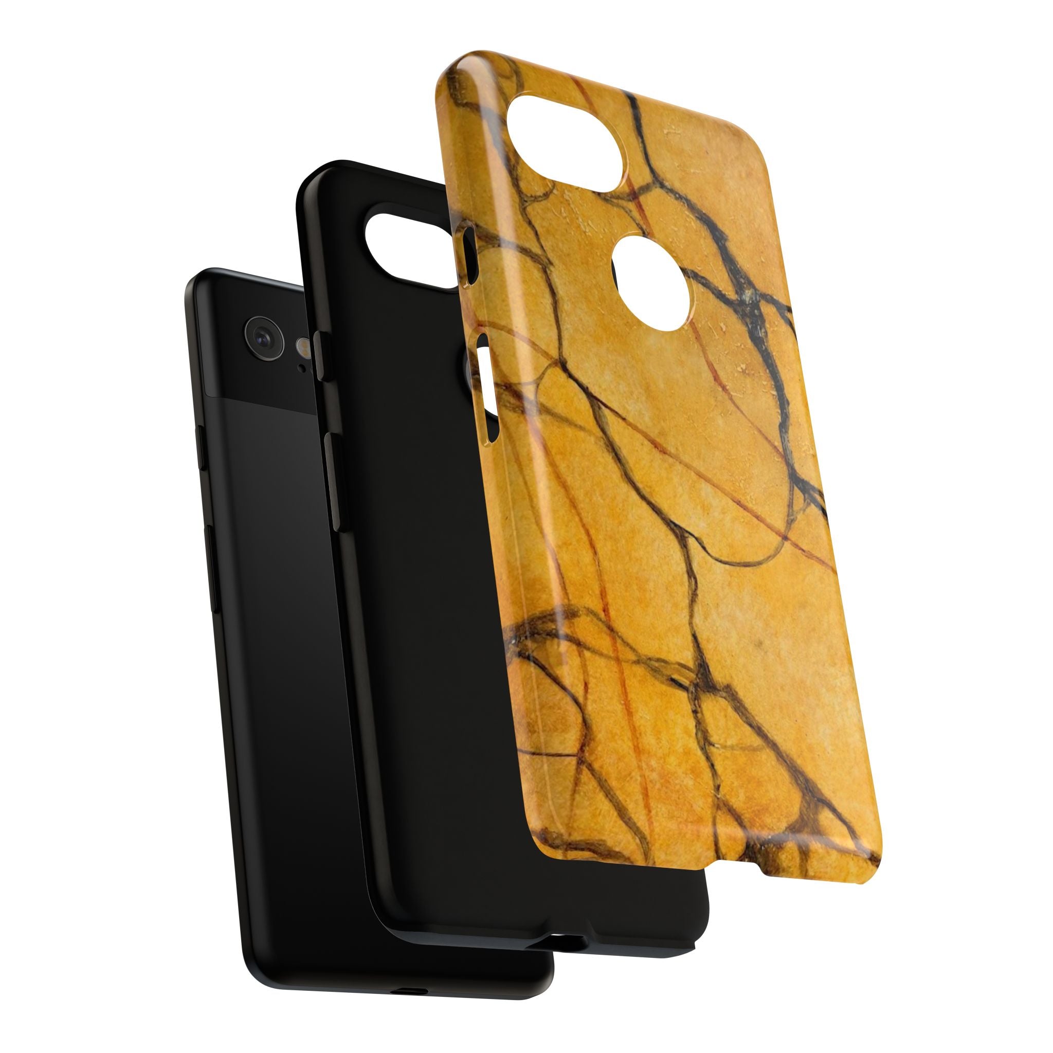 Sexy Gold Marbleized Phone Cases designed by Studio Blitz