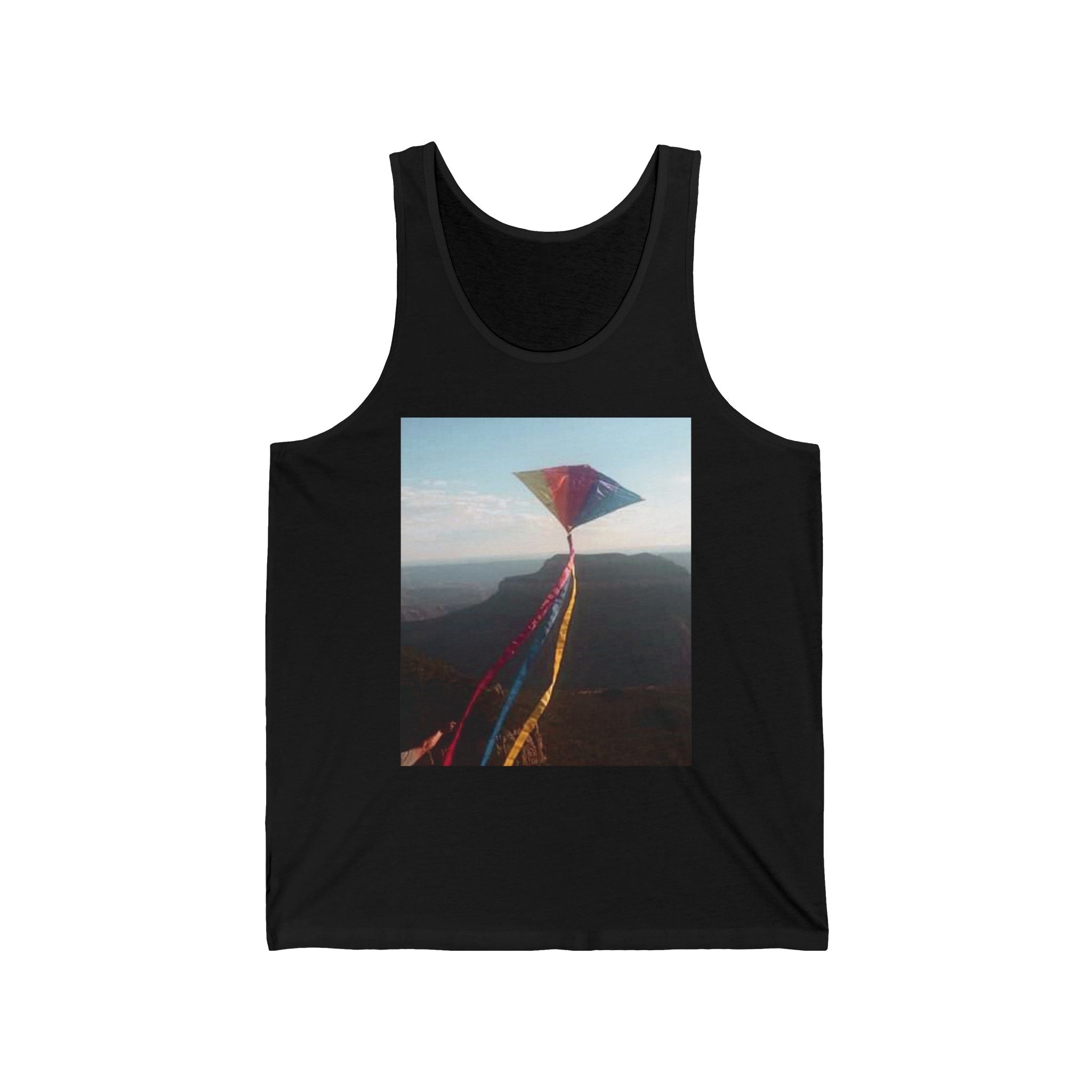 Kite Adventure Unisex Jersey Tank designed by Studio Blitz.