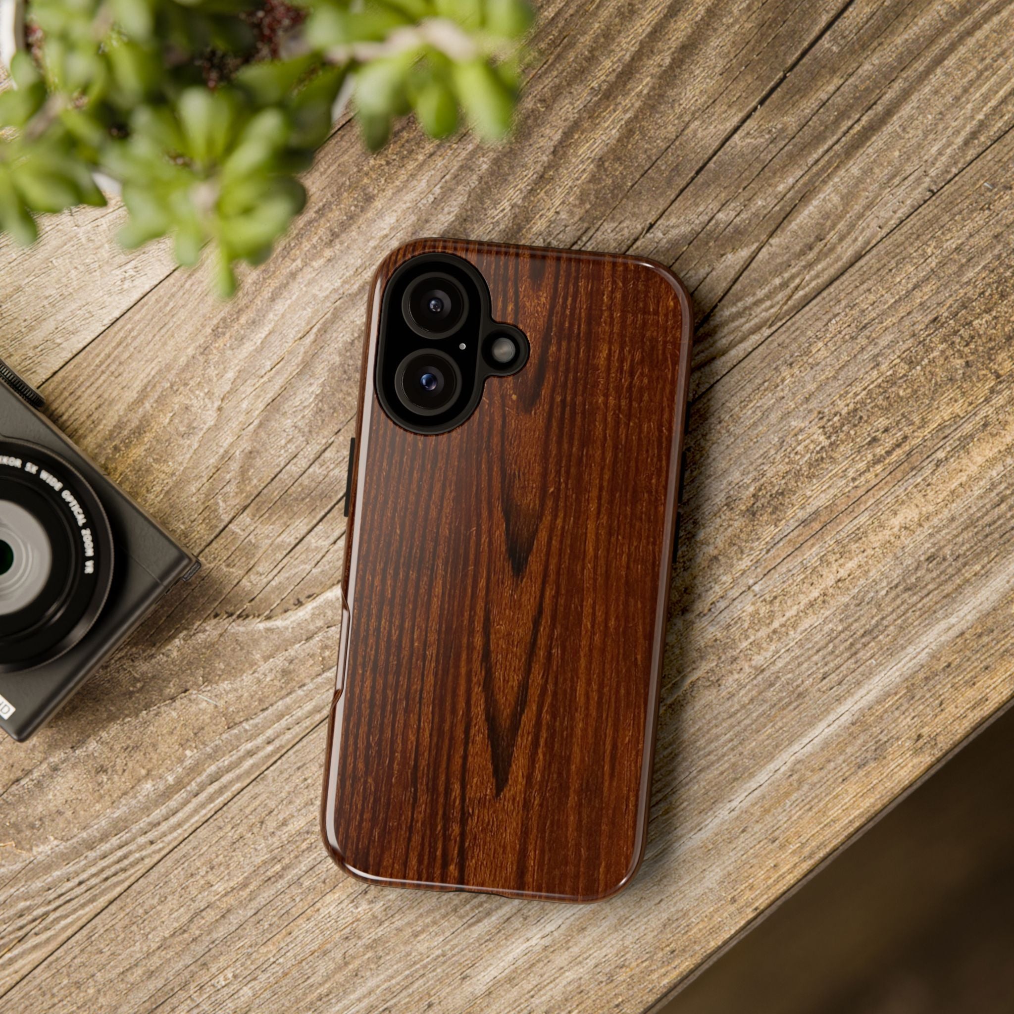 Tough Phone Case in Wooden Design by Studio Blitz