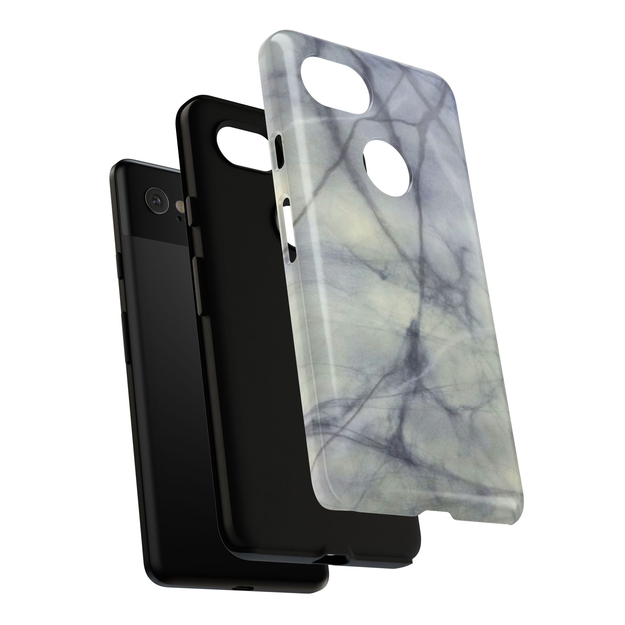 Phone Case, Eye-catching White Marble Look Tough Case by Studio Blitz