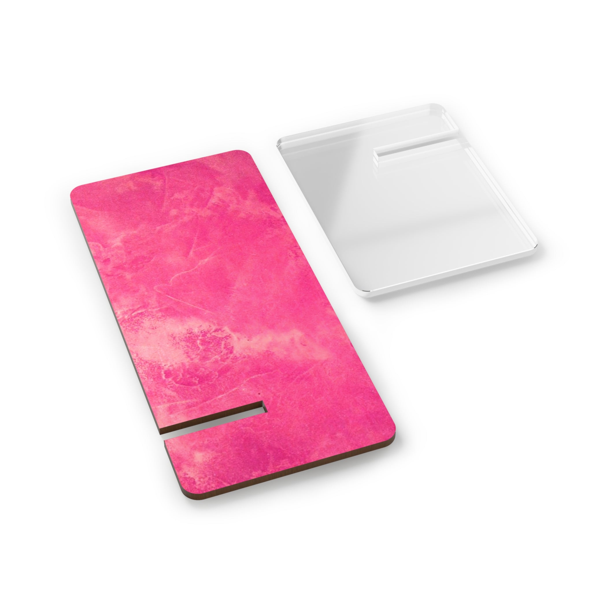 Smartphone Stand, Hot Pink Marble Design by Studio Blitz