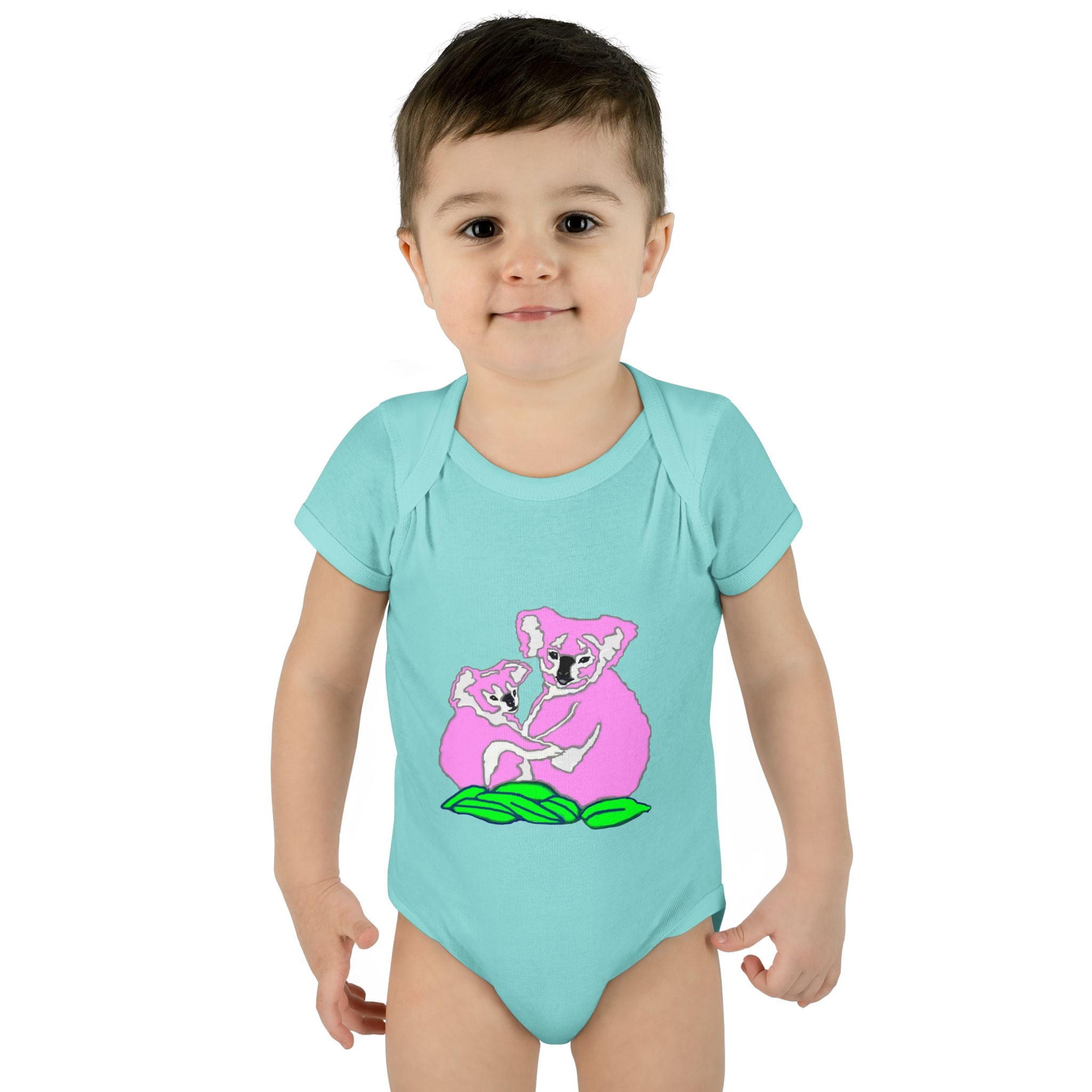 So Cute Pink Koalas designed by Studio Blitz Infant to 24 Mo. Bodysuit