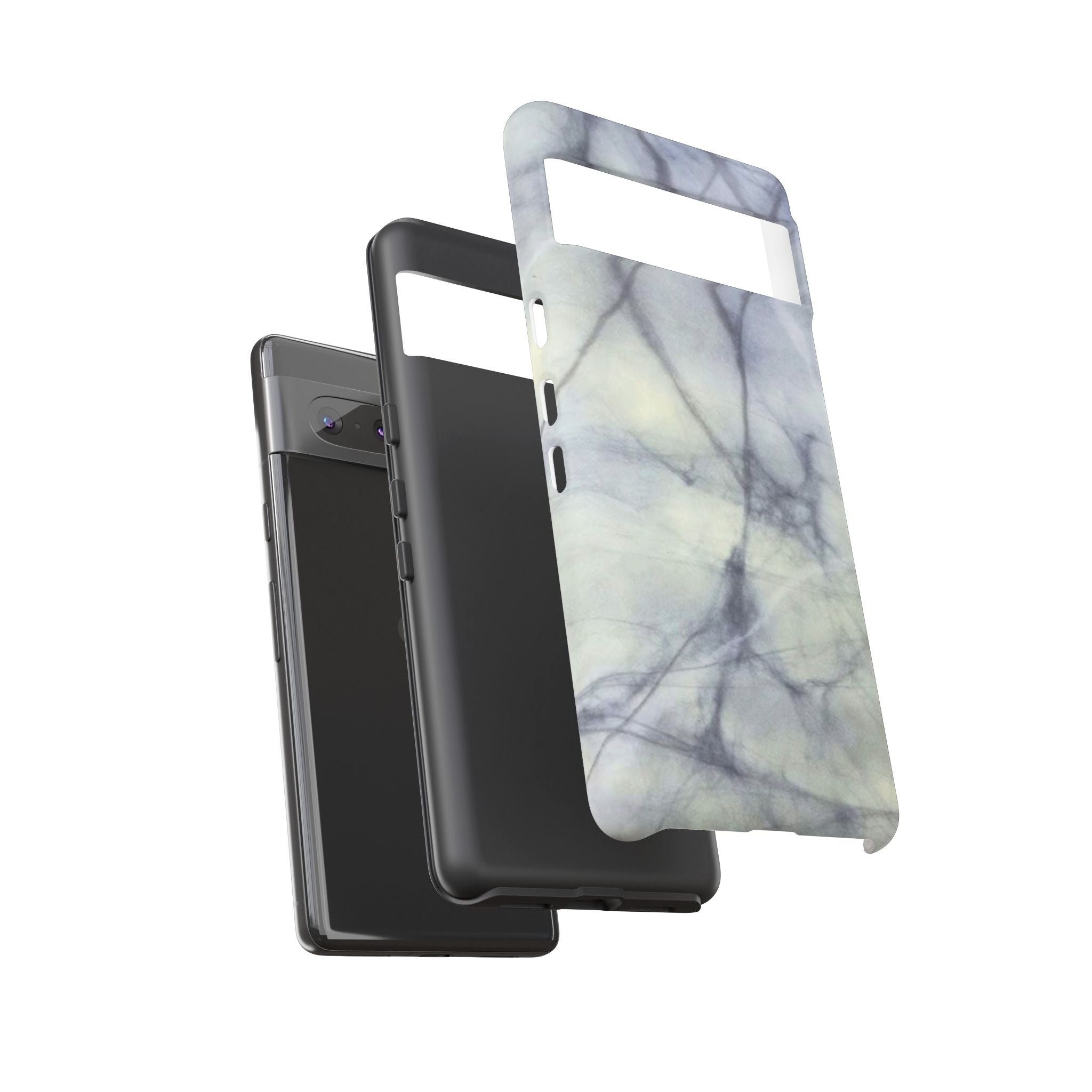 Phone Case, Eye-catching White Marble Look Tough Case by Studio Blitz