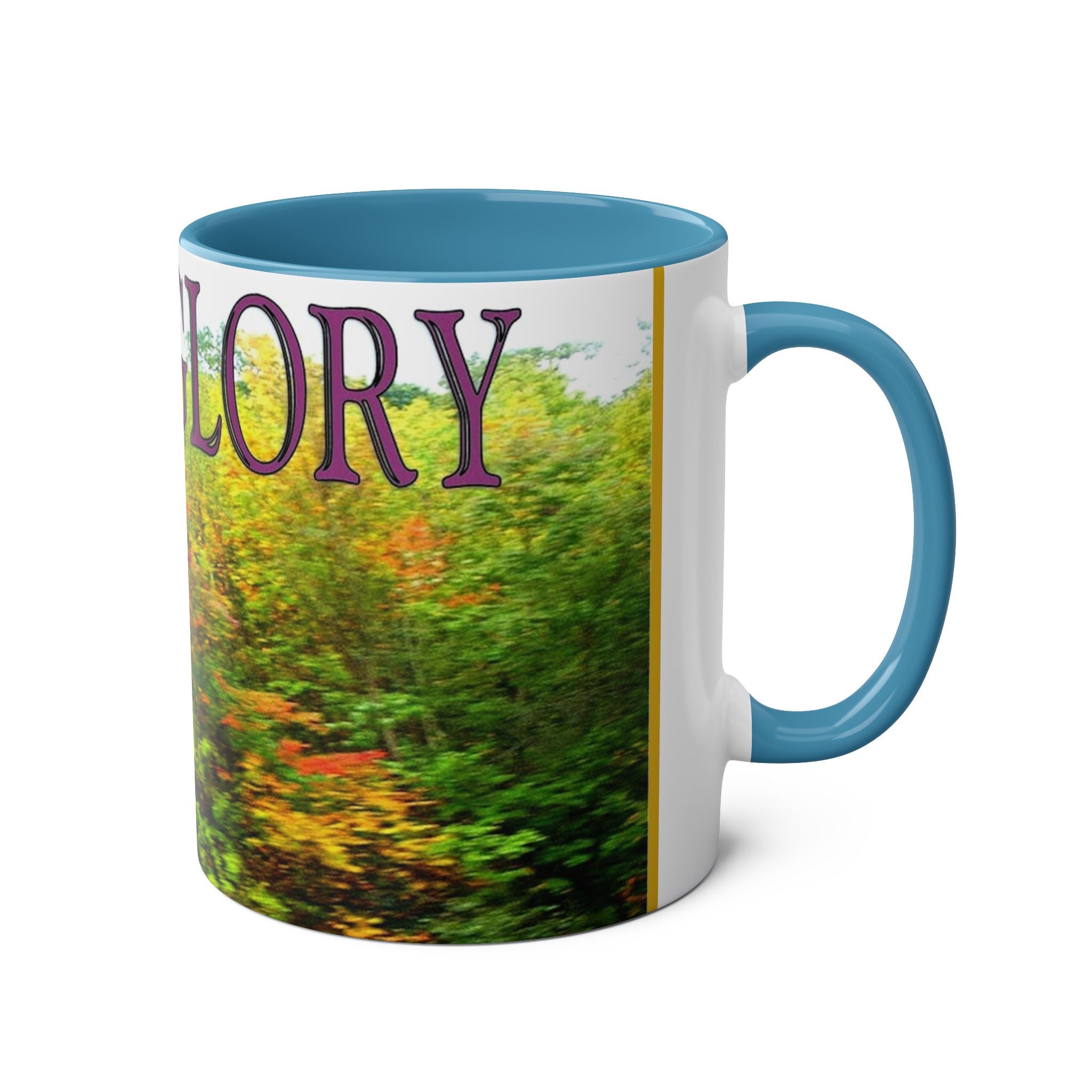 Autumn Vibes Two-Tone Coffee Mug, 11oz - Studio Blitz Design