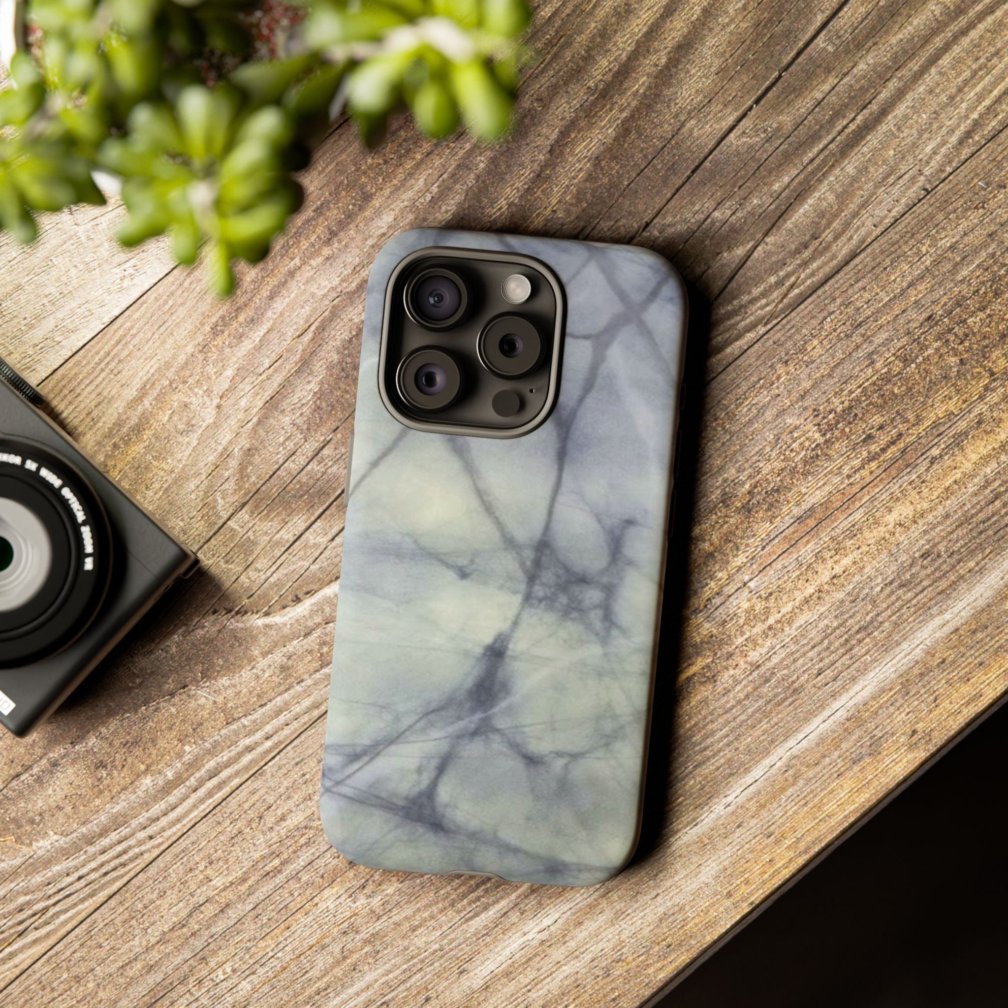 Phone Case, Eye-catching White Marble Look Tough Case by Studio Blitz
