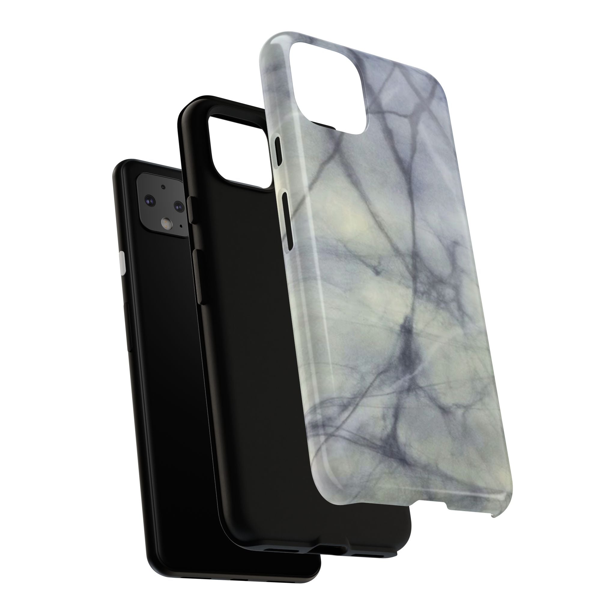Phone Case, Eye-catching White Marble Look Tough Case by Studio Blitz
