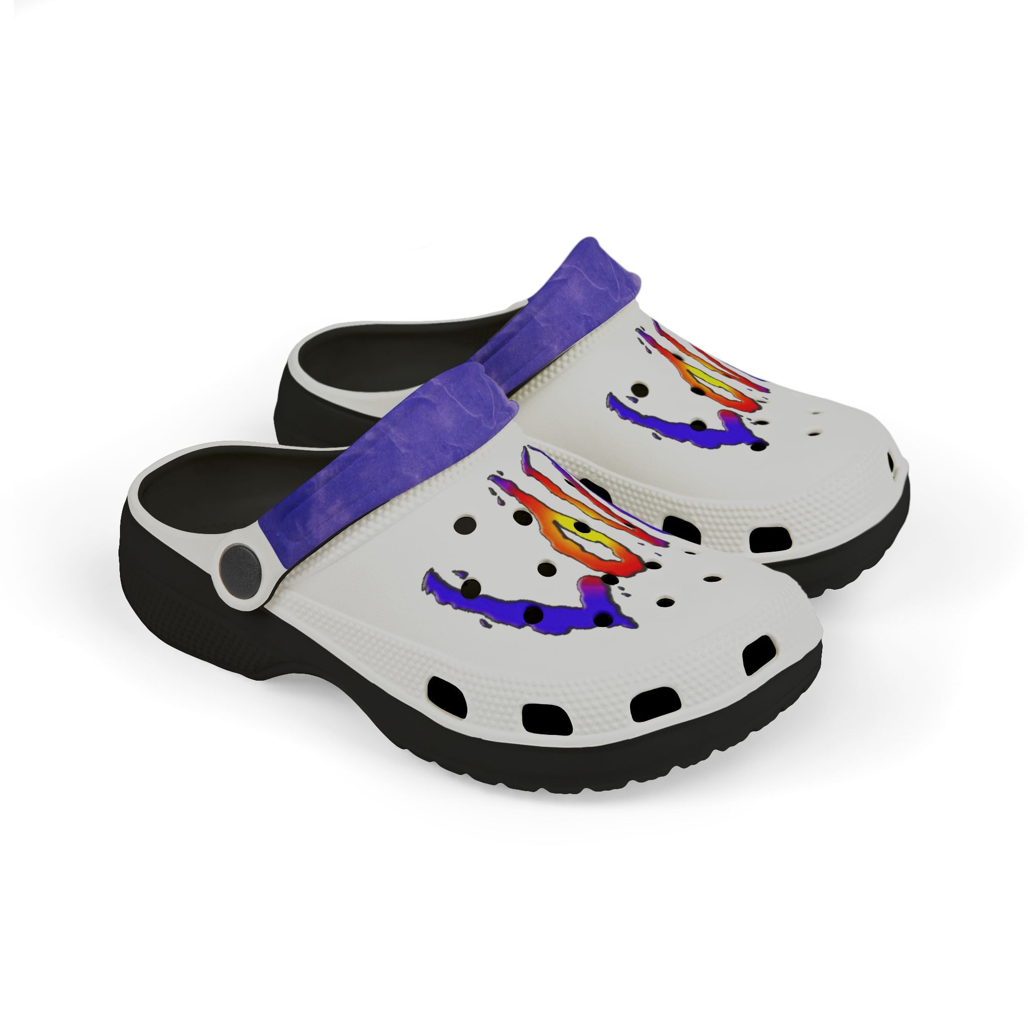 Colorful LOVE Kid's EVA Foam Clogs - Art Design by Studio Blitz