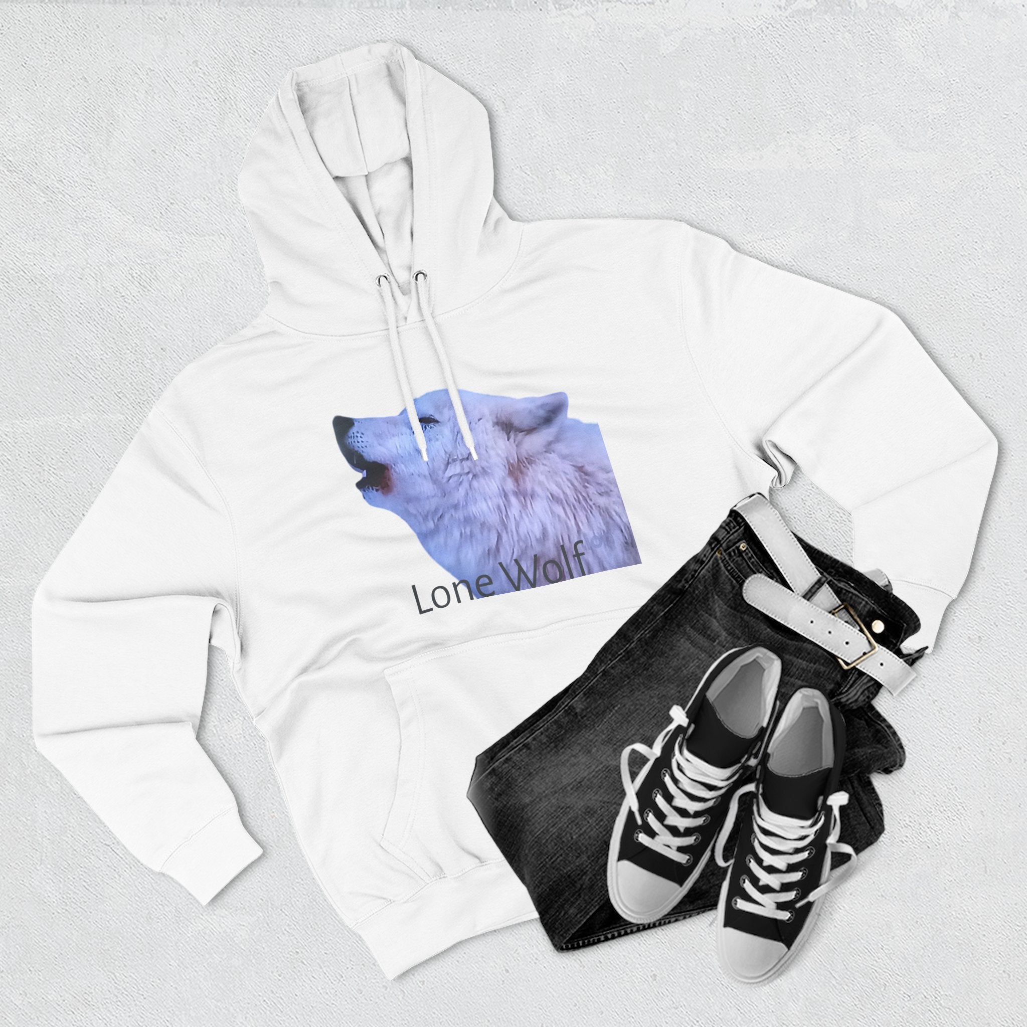 Premium Lone Wolf Hoodie by Studio Blitz