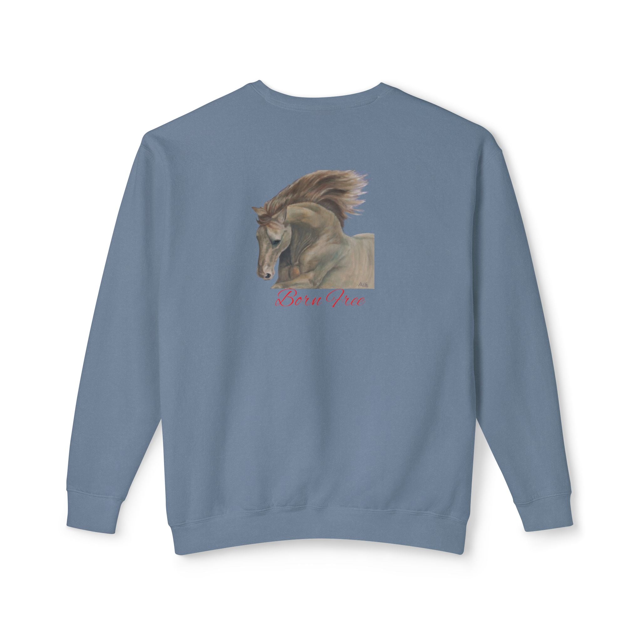 Horse Lovers Unisex Sweatshirt - Wild & Free Art Design by Studio Blitz