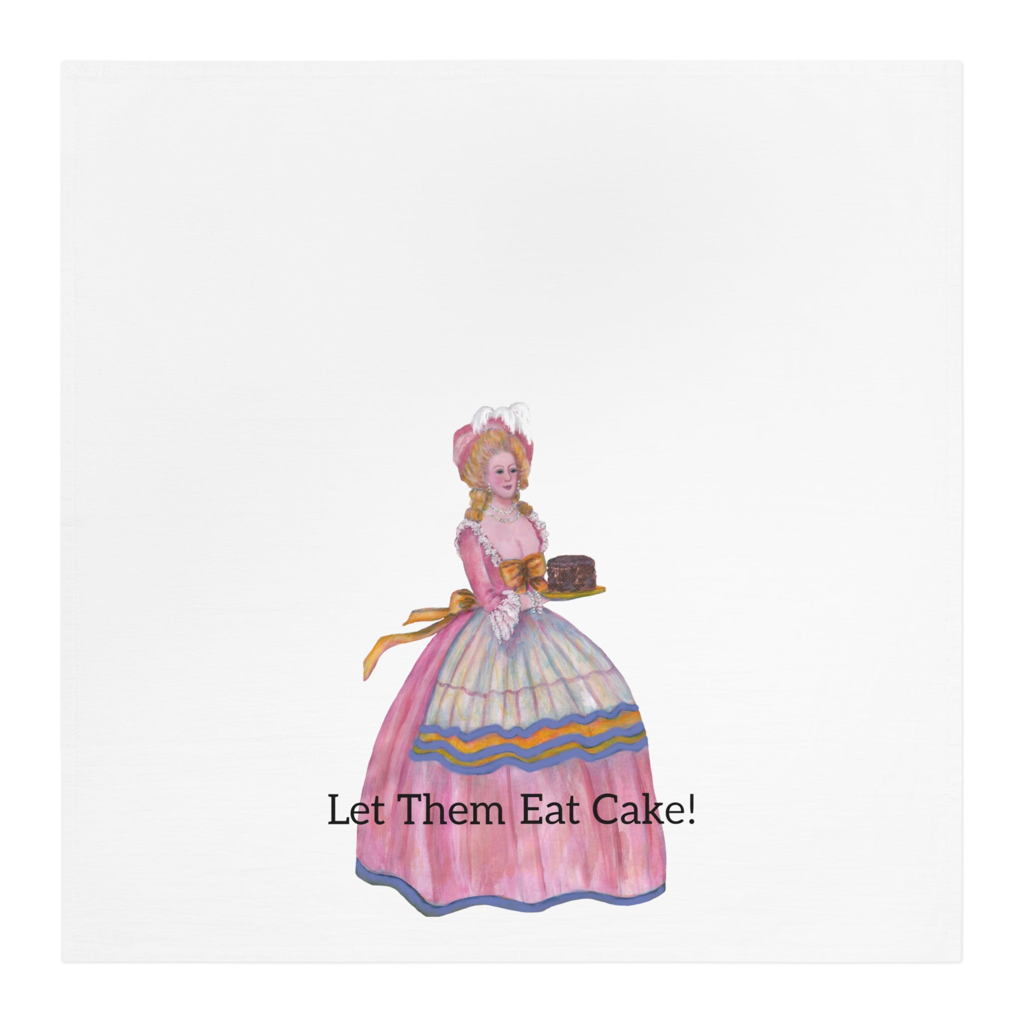 Kitchen Tea Towel Painted by Studio Blitz - Vintage Cake Lover, Baking Gift