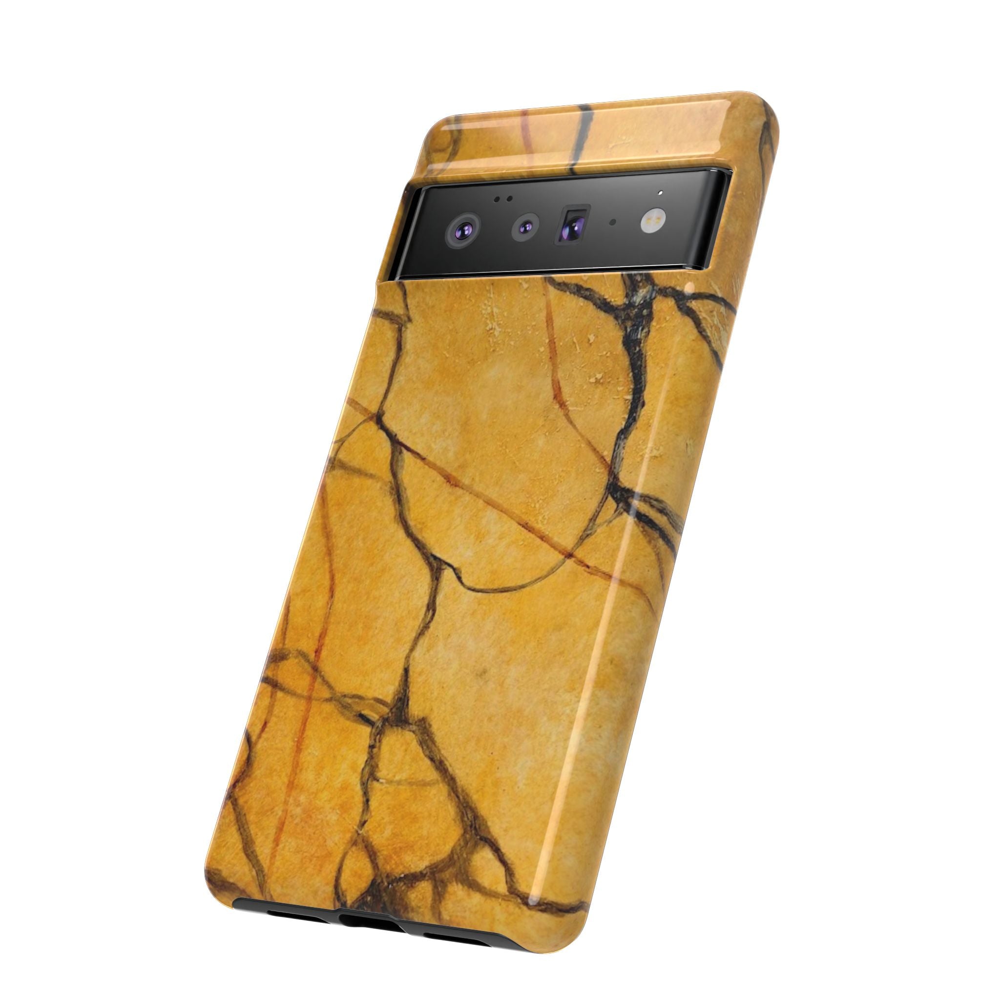 Sexy Gold Marbleized Phone Cases designed by Studio Blitz