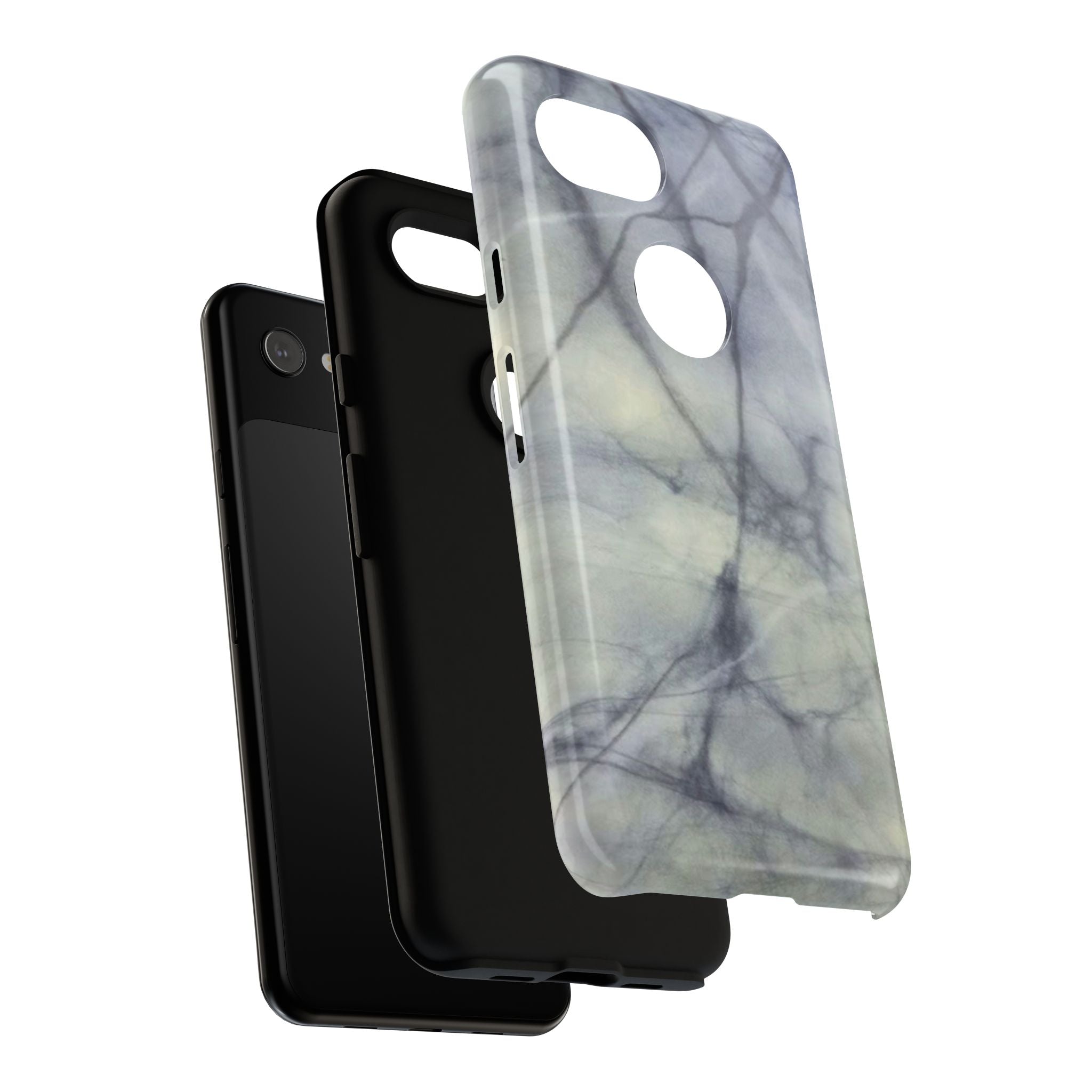 Phone Case, Eye-catching White Marble Look Tough Case by Studio Blitz