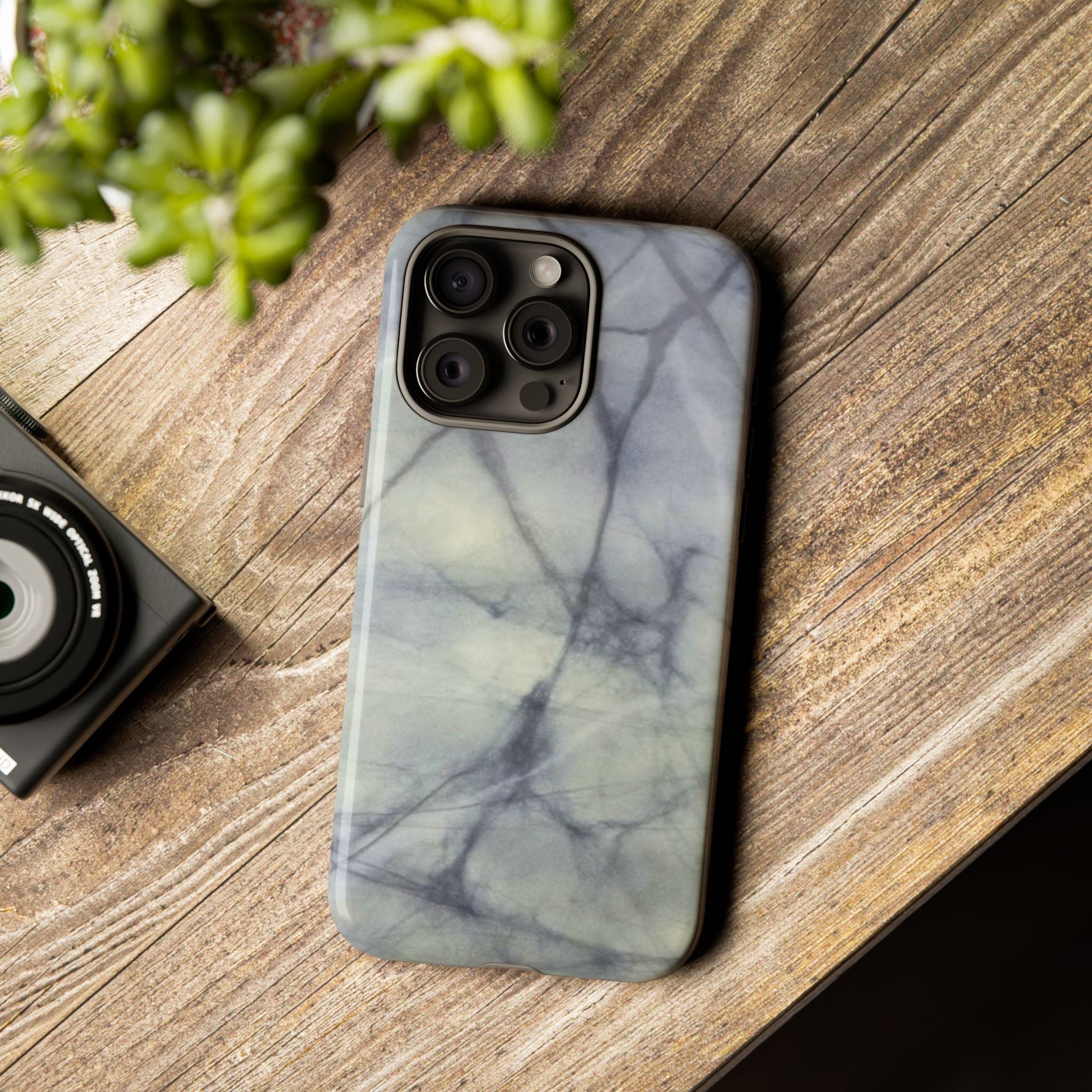 Phone Case, Eye-catching White Marble Look Tough Case by Studio Blitz