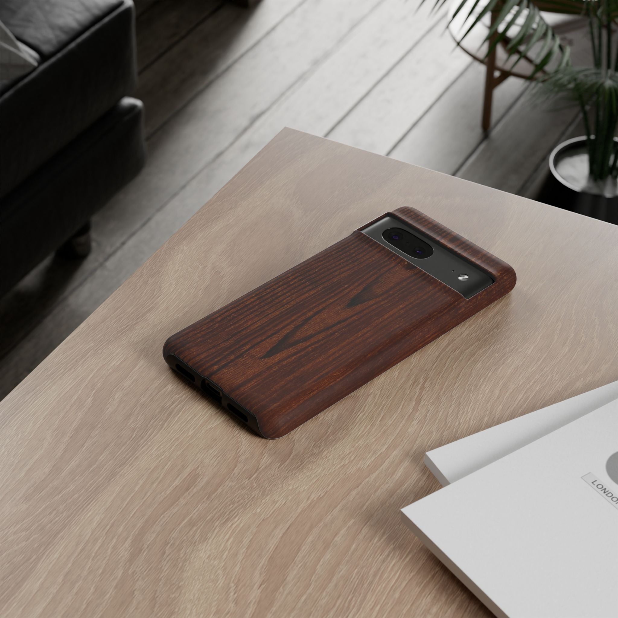 Tough Phone Case in Wooden Design by Studio Blitz