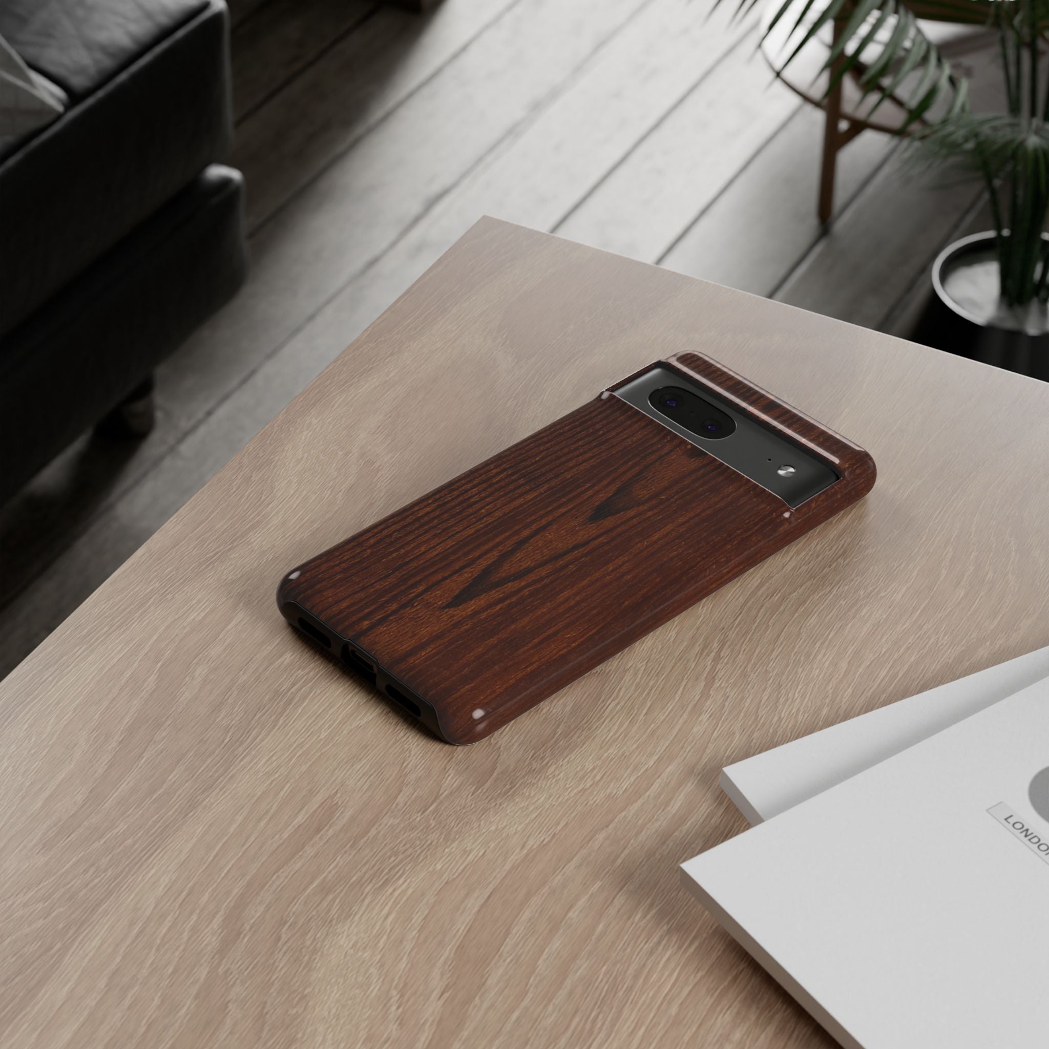 Tough Phone Case in Wooden Design by Studio Blitz
