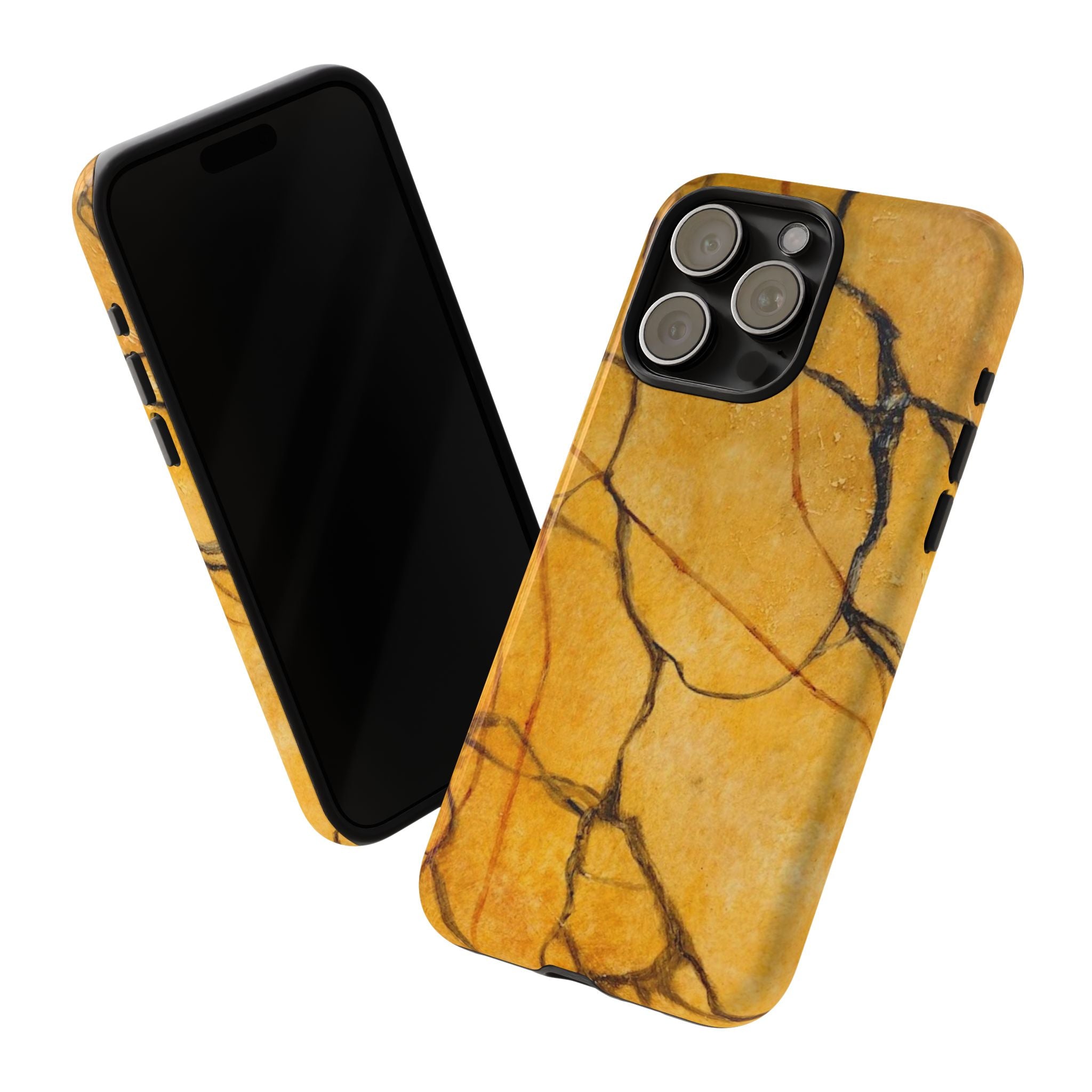 Sexy Gold Marbleized Phone Cases designed by Studio Blitz