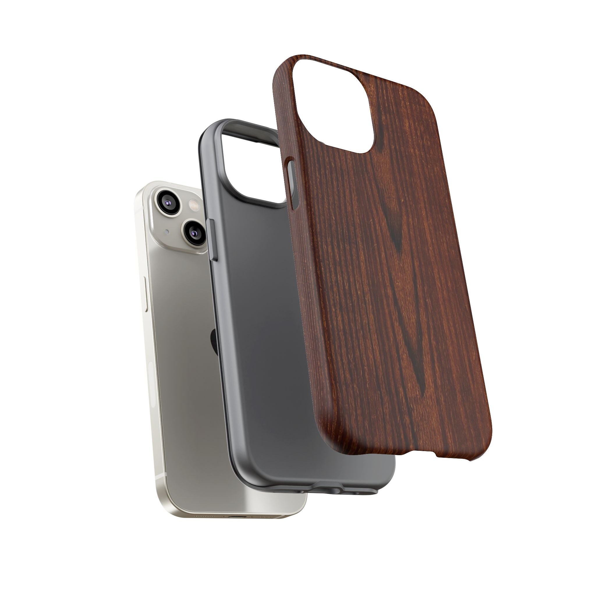 Tough Phone Case in Wooden Design by Studio Blitz