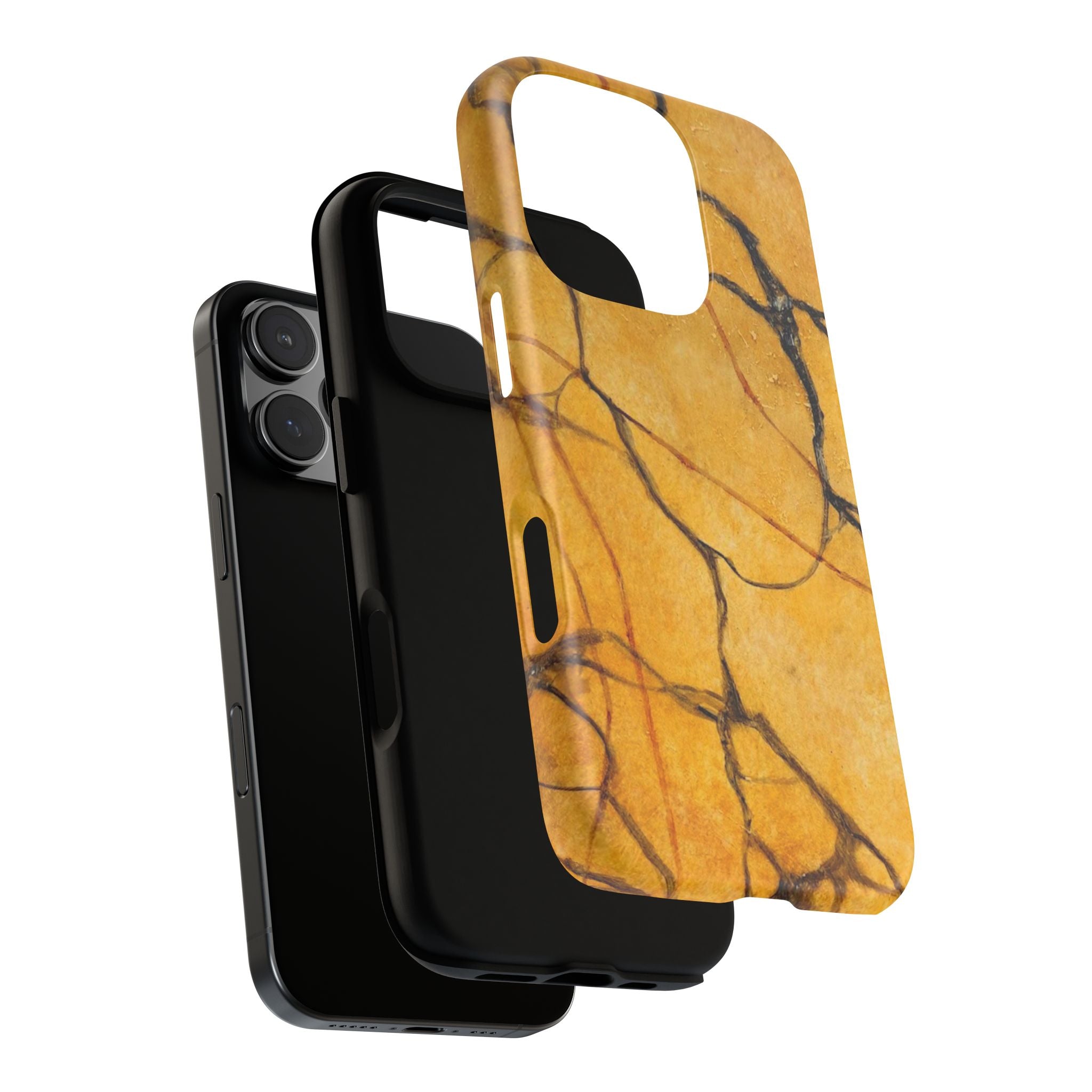 Sexy Gold Marbleized Phone Cases designed by Studio Blitz