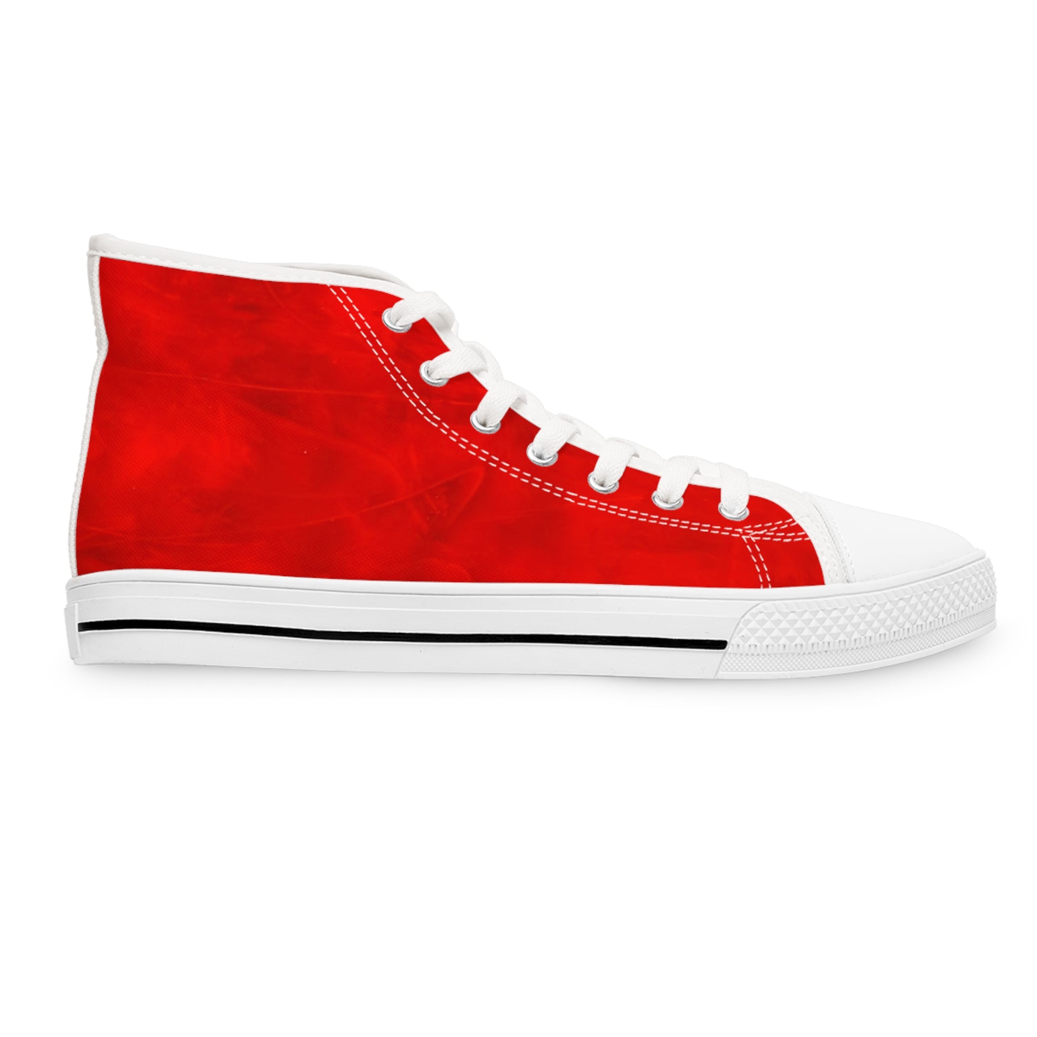 High Top Sneakers - Trendy Red Art Design by Studio Blitz