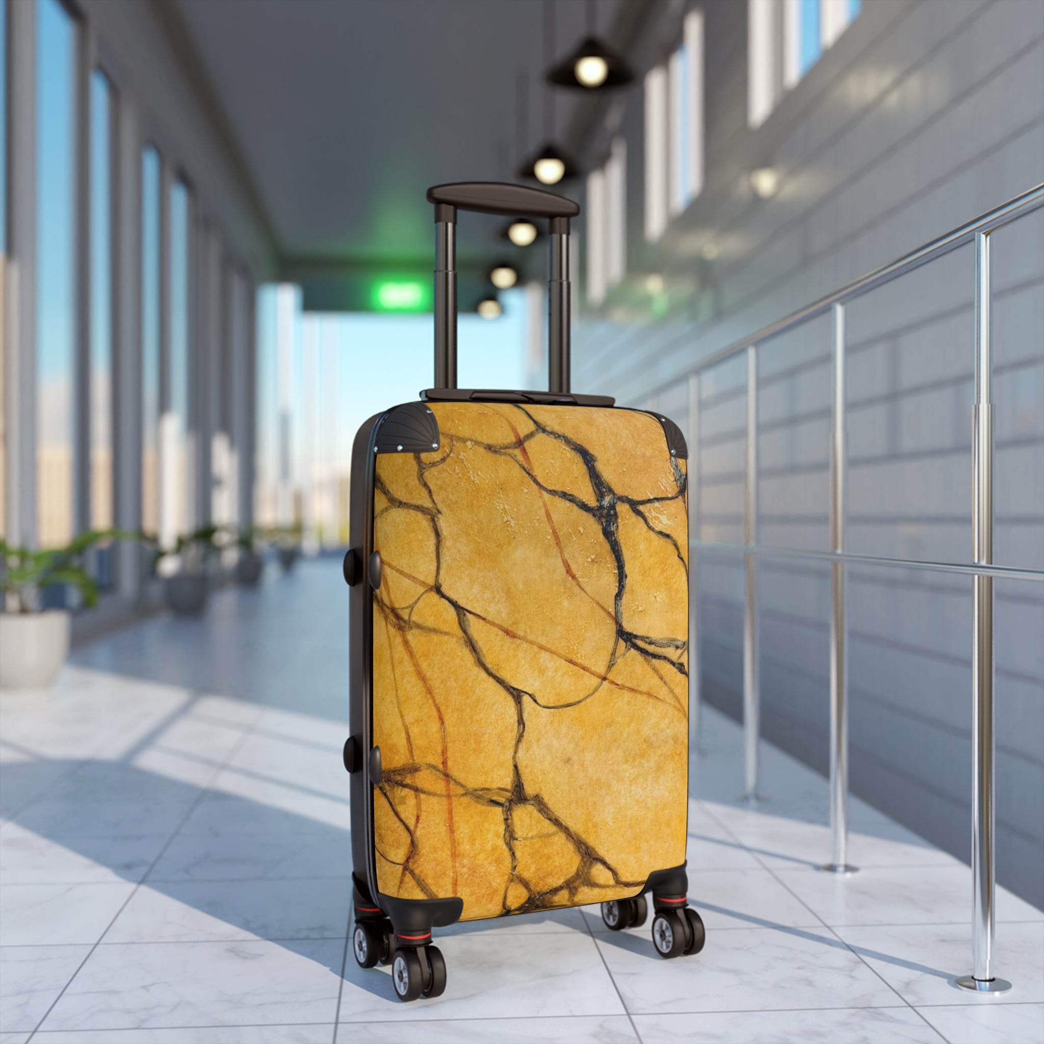 Chic Marble Pattern Suitcase Designed by Studio Blitz - Stylish Luggage for Travel
