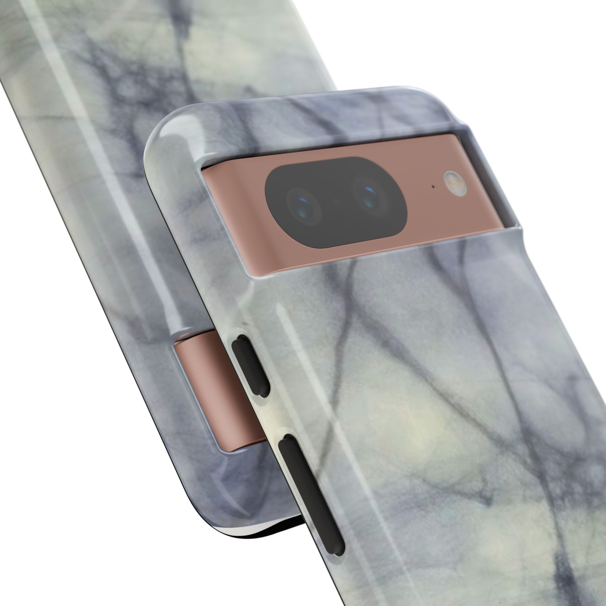 Phone Case, Eye-catching White Marble Look Tough Case by Studio Blitz