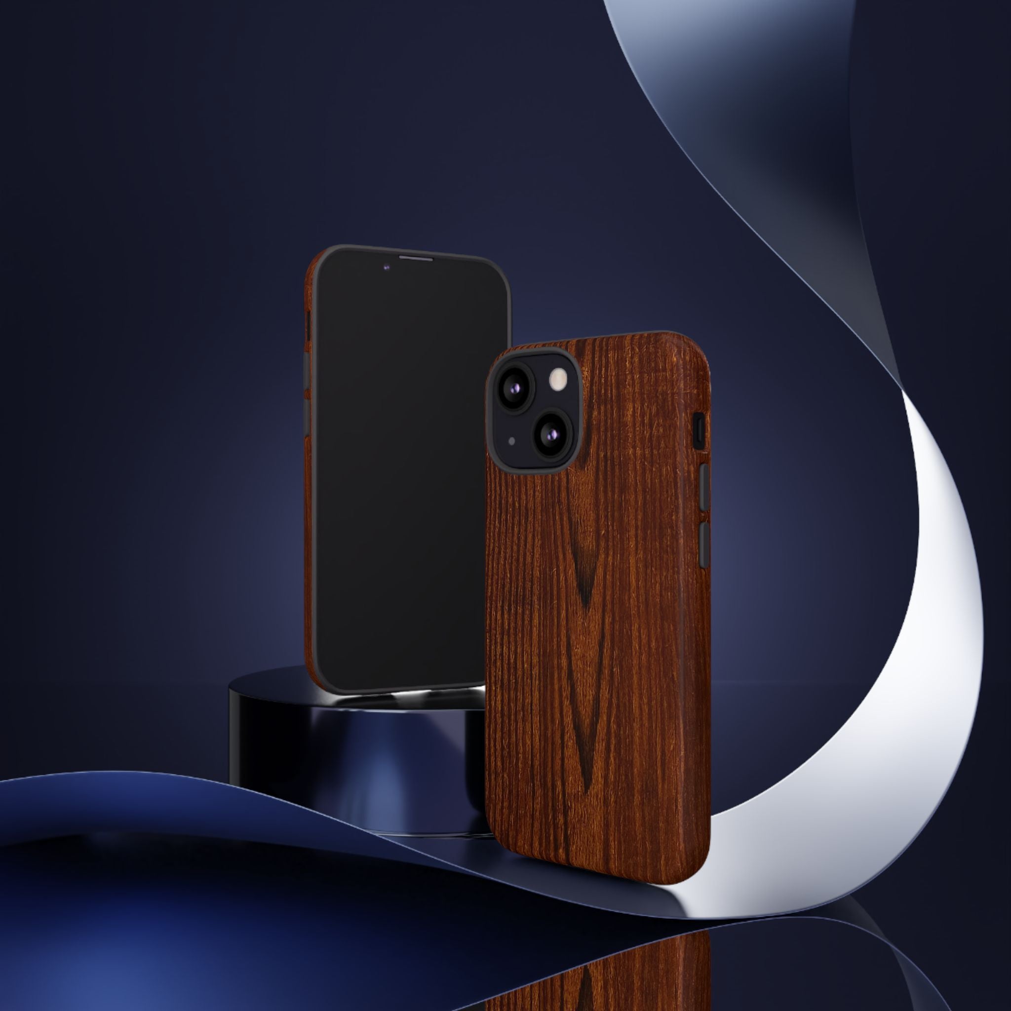 Tough Phone Case in Wooden Design by Studio Blitz