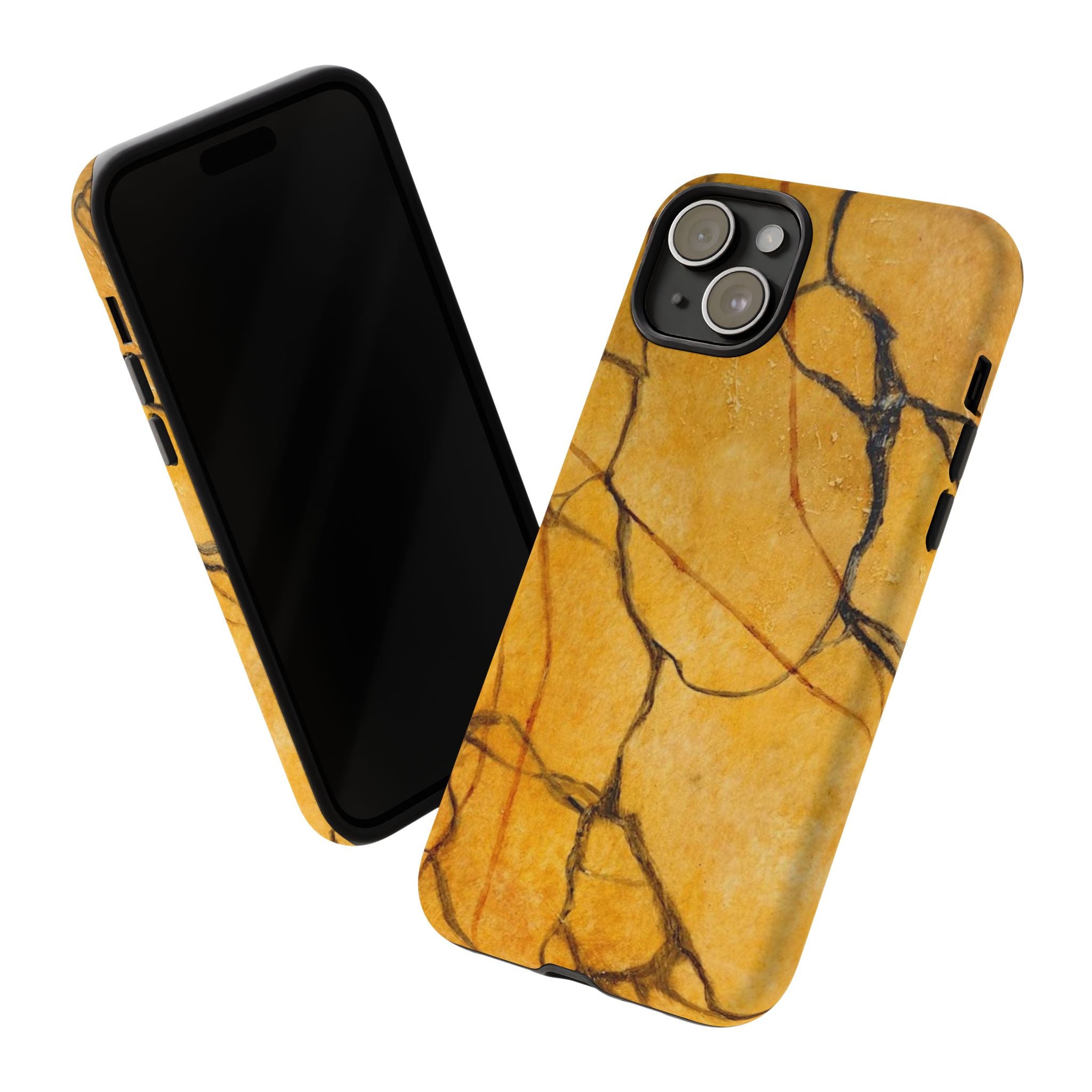 Sexy Gold Marbleized Phone Cases designed by Studio Blitz