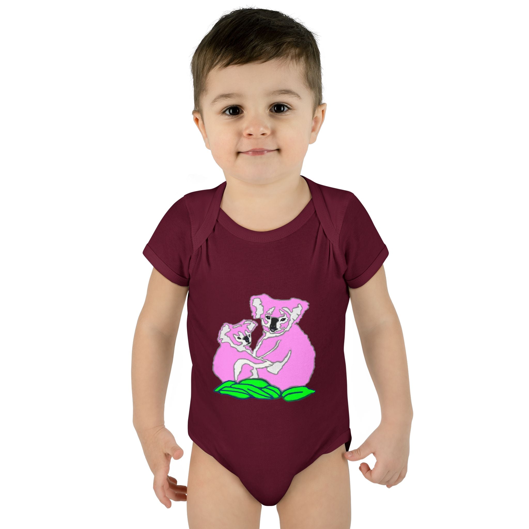 So Cute Pink Koalas designed by Studio Blitz Infant to 24 Mo. Bodysuit