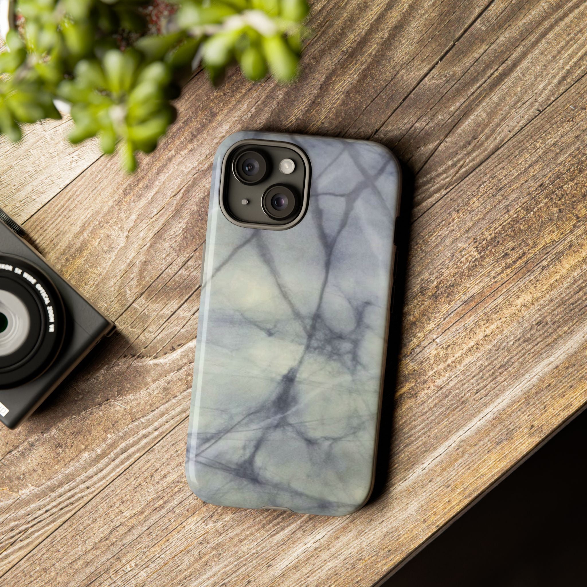 Phone Case, Eye-catching White Marble Look Tough Case by Studio Blitz