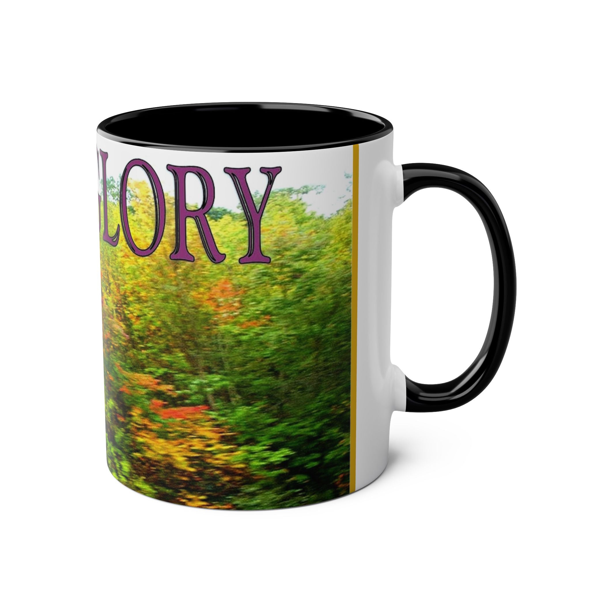 Autumn Vibes Two-Tone Coffee Mug, 11oz - Studio Blitz Design