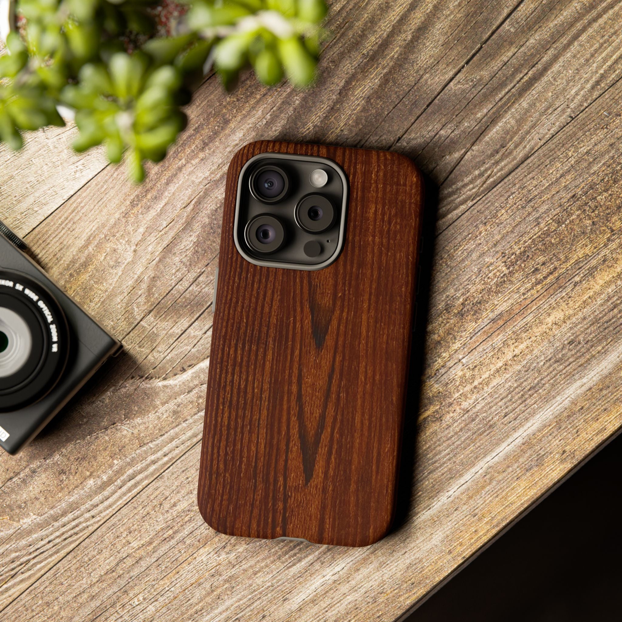 Tough Phone Case in Wooden Design by Studio Blitz