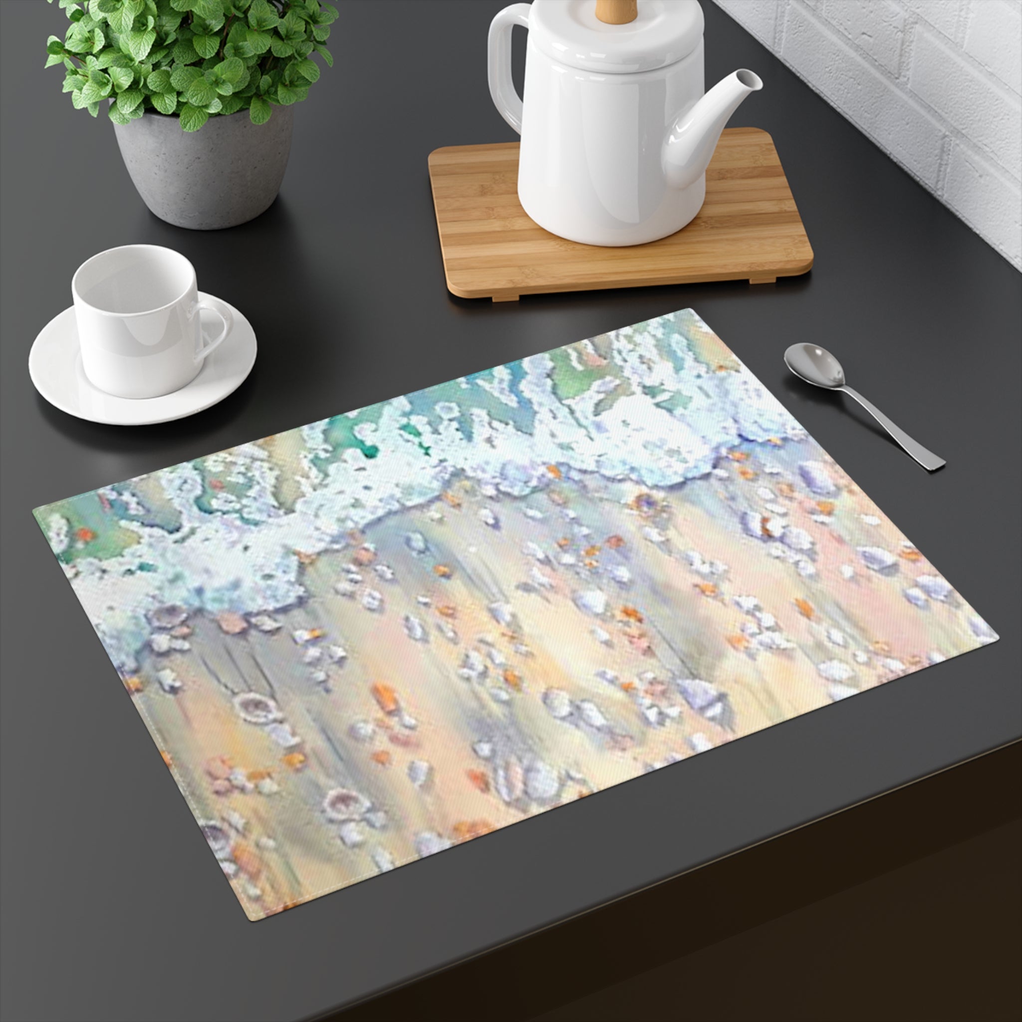 Beach Surf Placemat Painted by Studio Blitz