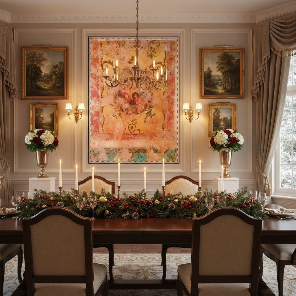 Old World Fresco Tapestry painted by Studio Blitz 